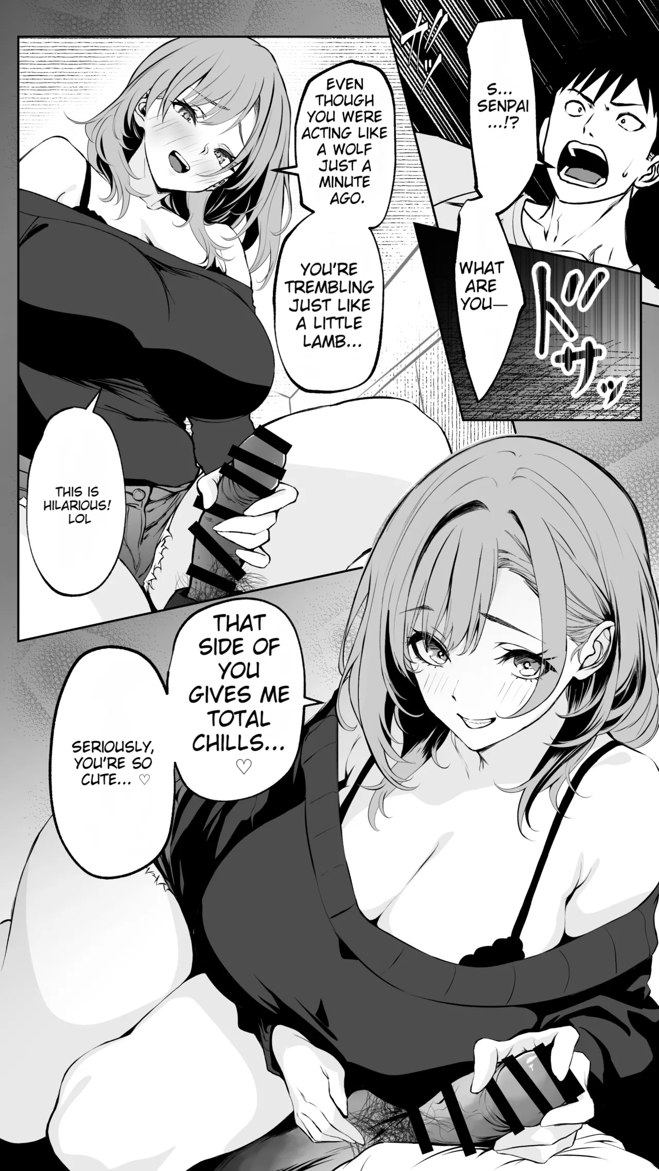 [Butter Drip] Kareshi ni Betabore Chuu no Gal Senpai ga, Ore to Tsukiau made - Be my girlfriend! Rio-senpai! [English][MTL] - Page 47
