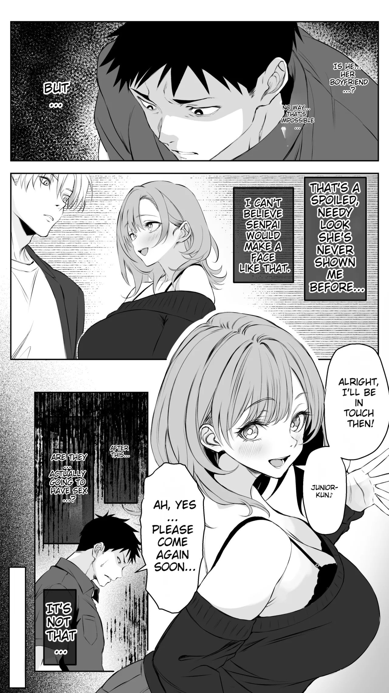 [Butter Drip] Kareshi ni Betabore Chuu no Gal Senpai ga, Ore to Tsukiau made - Be my girlfriend! Rio-senpai! [English][MTL] - Page 8