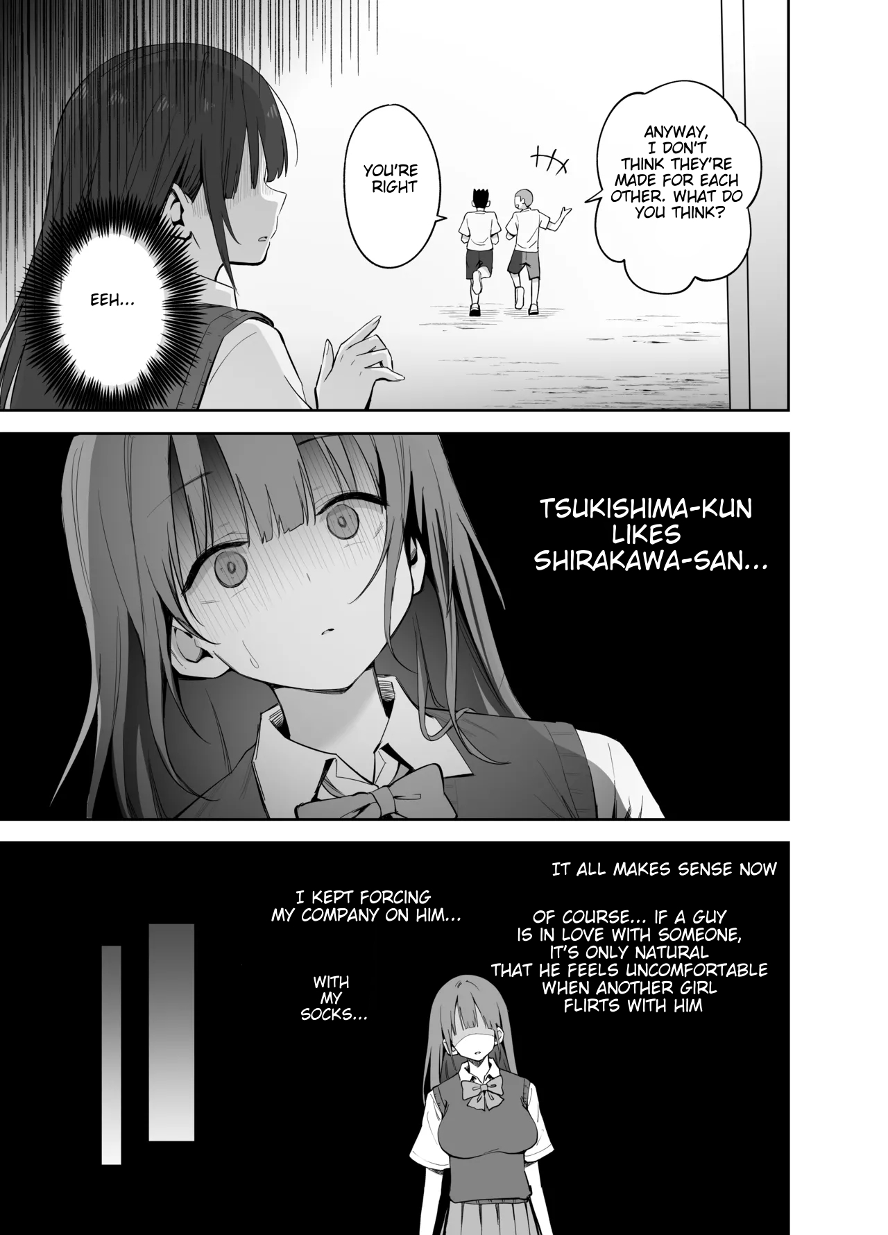 [Honshiro Nikori] If you're going to use my socks to masturbate, then I have every right to play with your cock. Right? [English] [STERNENSTAUB TRANSLATIONS] [Digital] - Page 15