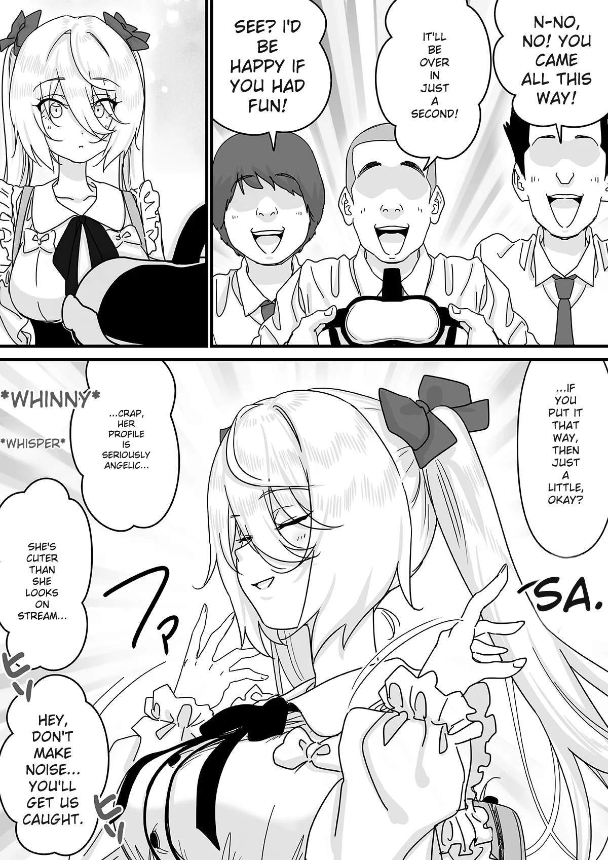 [P&I (Mel EX, Satsukimasu)] [Sad News] Popular streamer gets so absorbed in VR that they end up having their nipples revealed lol - Page 17