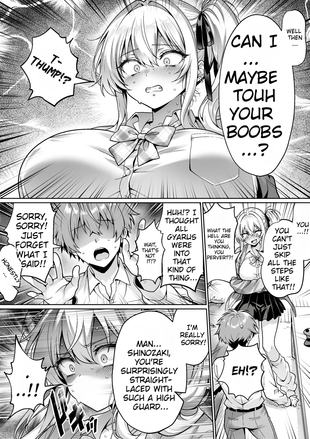 [Hechima Koubou (Mangetsu Wasabi)] The Cheeky Gal in Class Was a Virgin The Story of Raw Insertion, Climaxing, and Creampie on Our First Time [English][MTL]] - Page 9