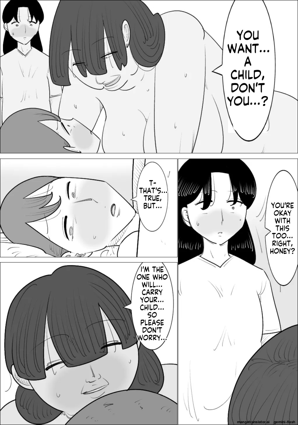 [Penchapen] A married couple who have an unattractive mature woman act as their surrogate. [English] - Page 19
