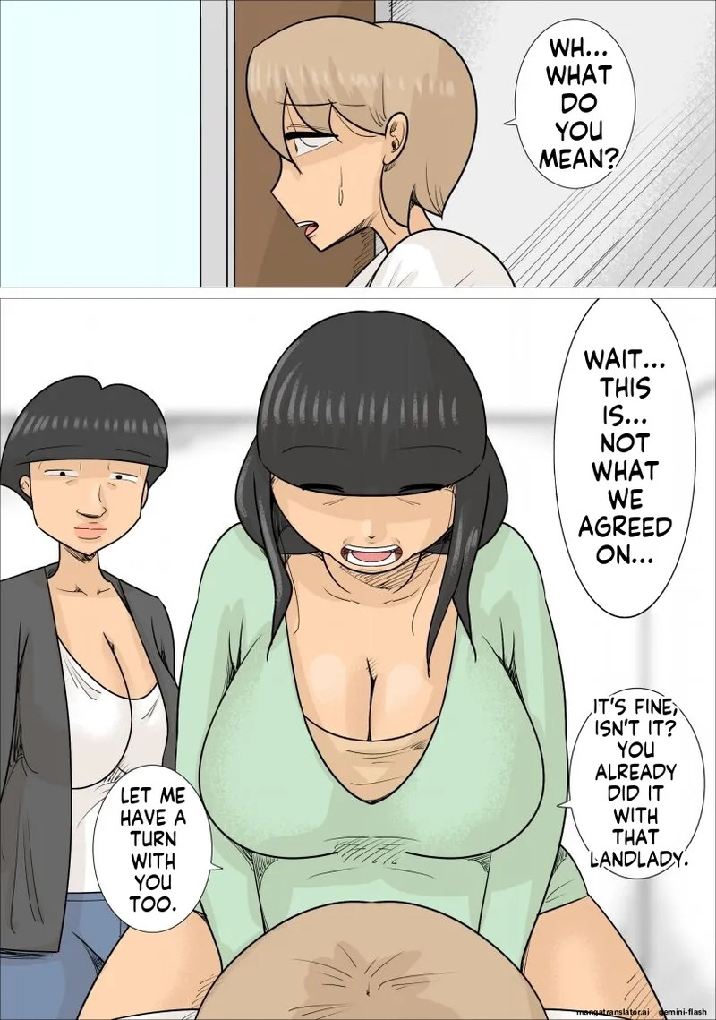 [Penchapen] A boyfriend who was stolen by three unattractive mature women speaking Kansai dialect (bob cut, fat, and underbite [English] - Page 31