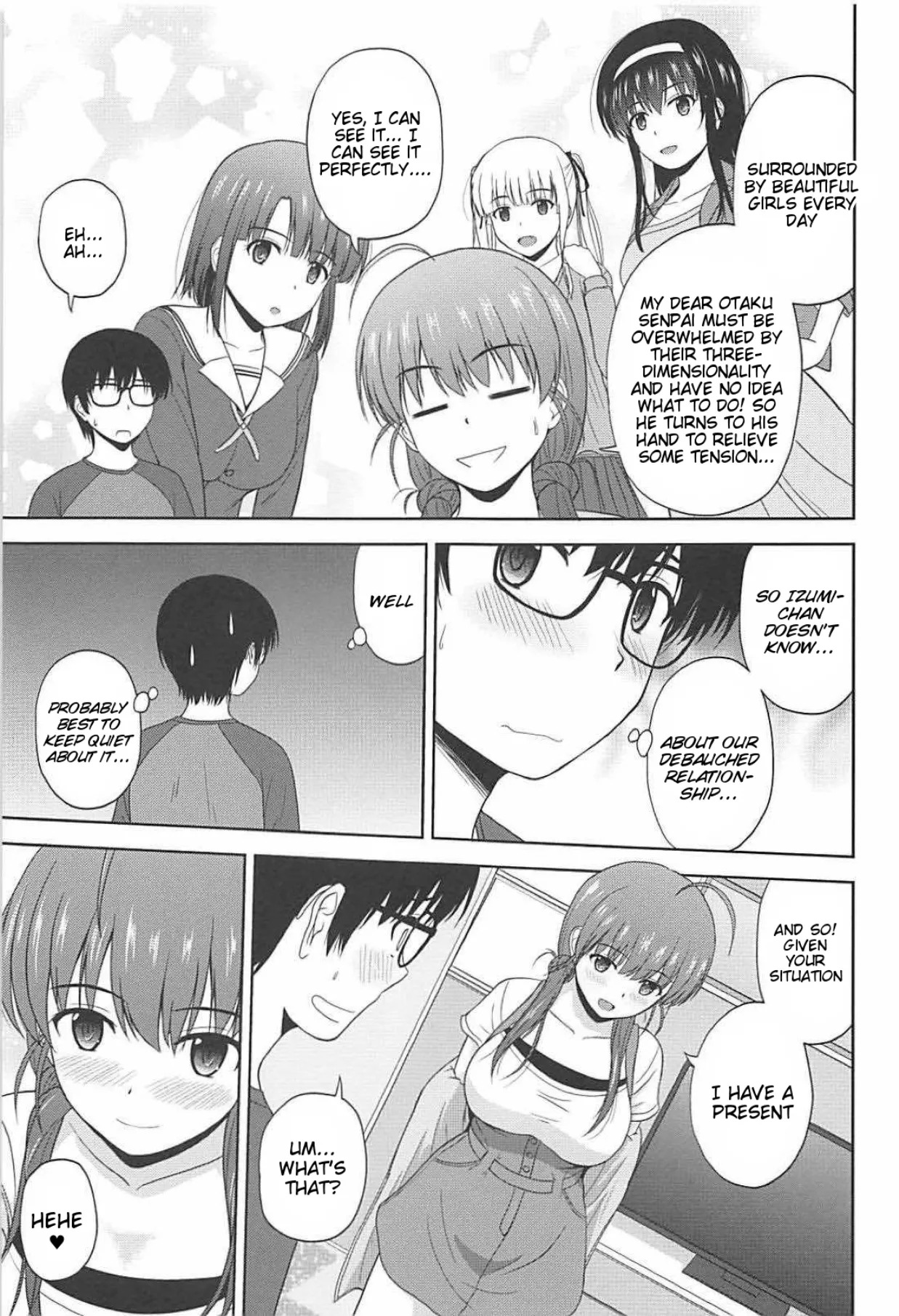(C98) [G-SCAN CORP. (Satou Chagashi)] Saenai Kanojo-tachi no Rinri Shinsakai Soushuuhen 2 (Saenai Heroine no Sodatekata) [English] - Page 66
