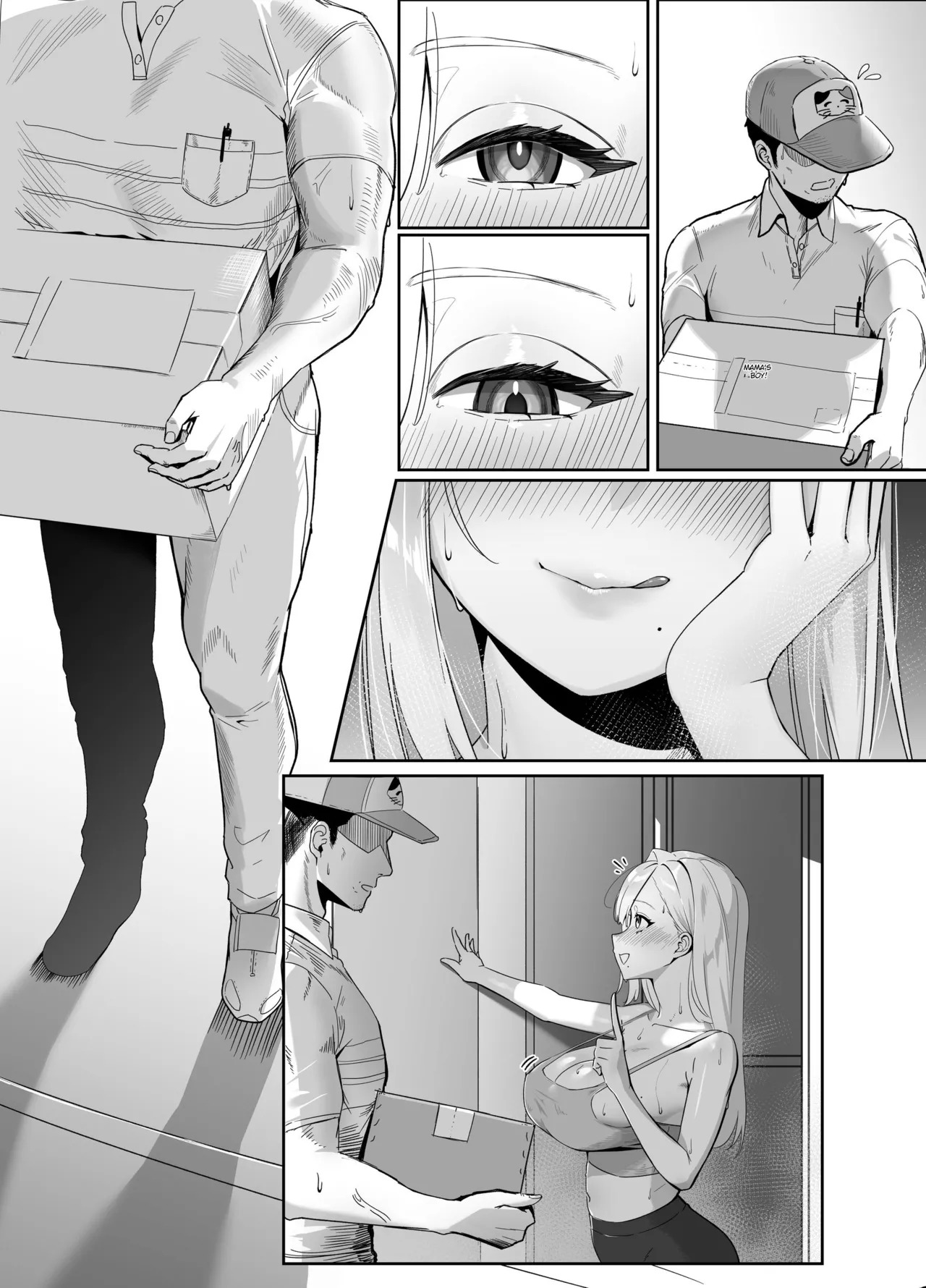 [Seika Kairaku Shoten (Nishibi Mitsuba)] The Big-Breasted Lady at the Delivery Destination Is Way Too Lewd [Digital][English][MTL] - Page 66