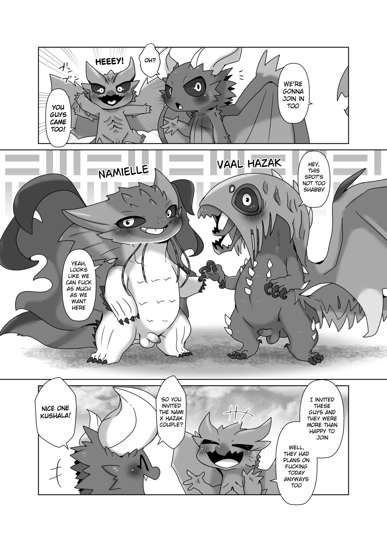 (Kemoket 13) [Gun Modoki (Doro doneru)] MHM no H TDM (Monster Hunter) [English] [A-Z Translations] [Digital] - Page 4