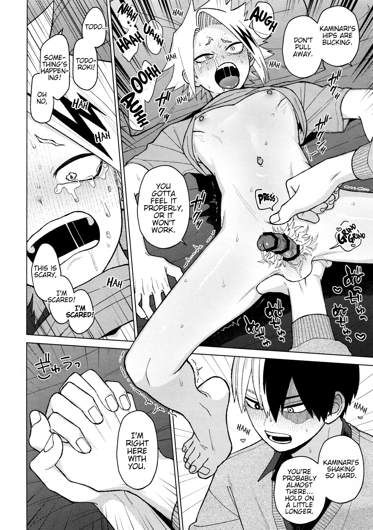 [MidoriMinoMidori! (Sanpa)] Zetchou COUNT 100 (Boku no Hero Academia) [English] - Page 34