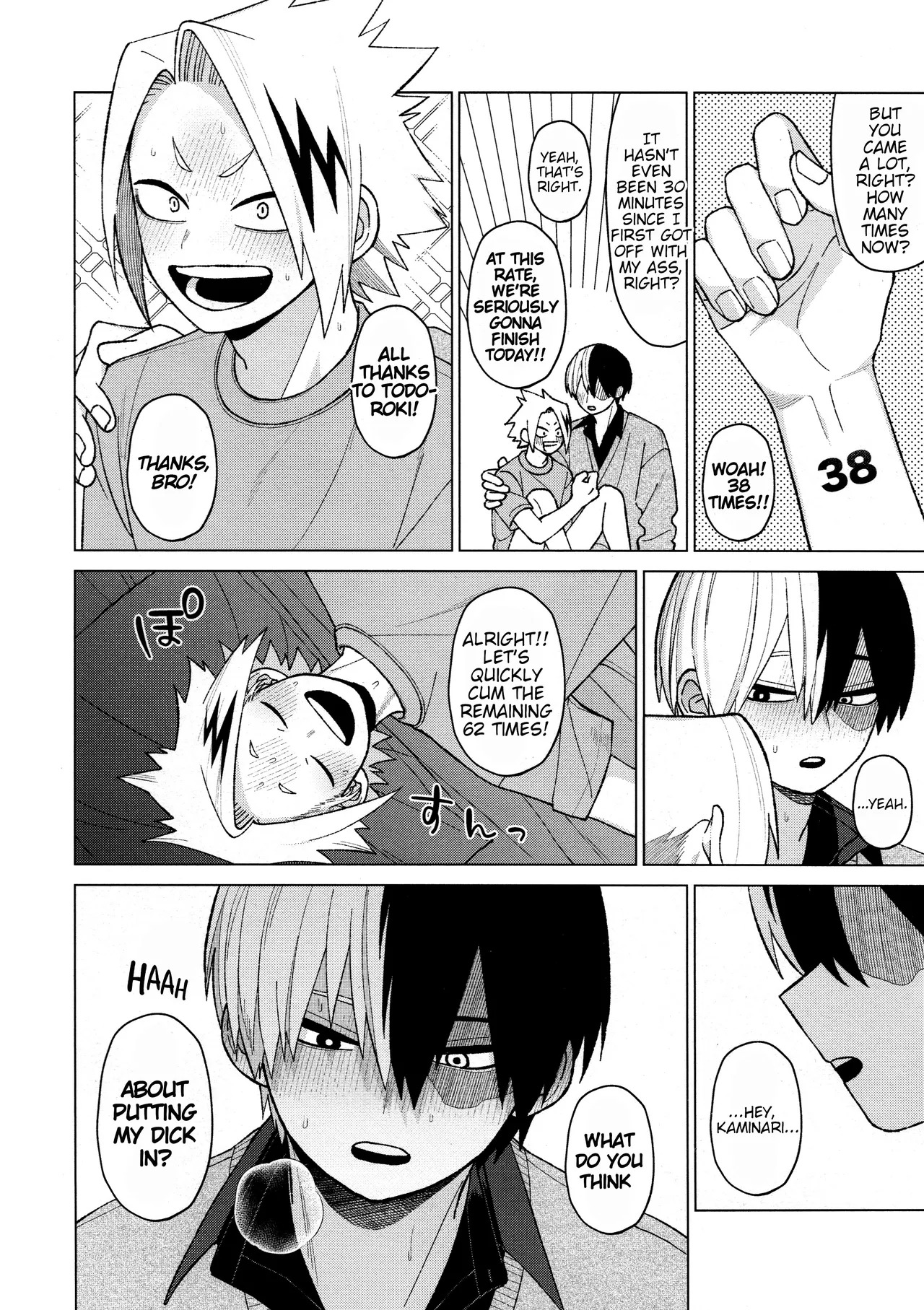 [MidoriMinoMidori! (Sanpa)] Zetchou COUNT 100 (Boku no Hero Academia) [English] - Page 38