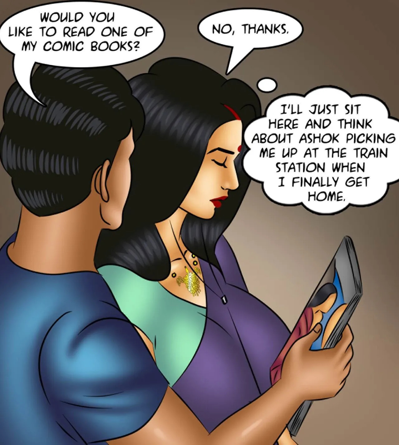 Savita Bhabhi Episode 116 Night Train (English) - Page 56