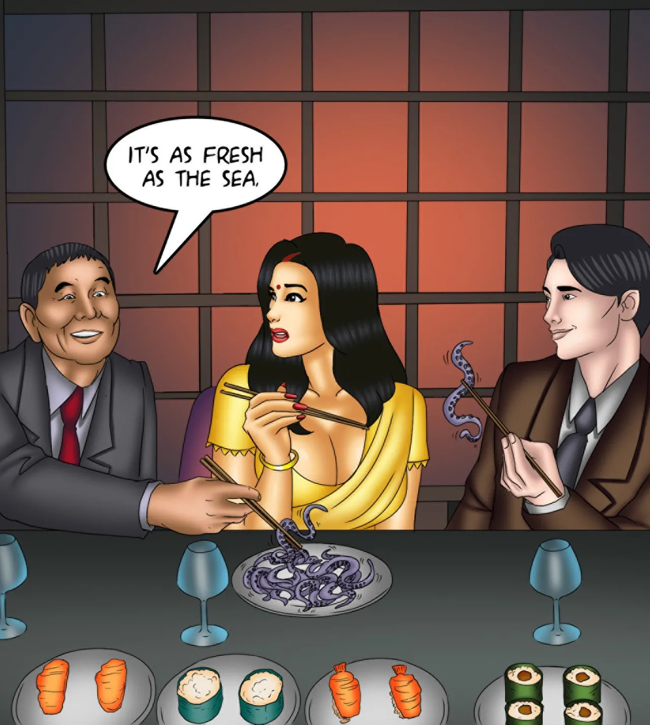 Savita Bhabhi Episode 138 Aphrodisiac Snack (English) - Page 51