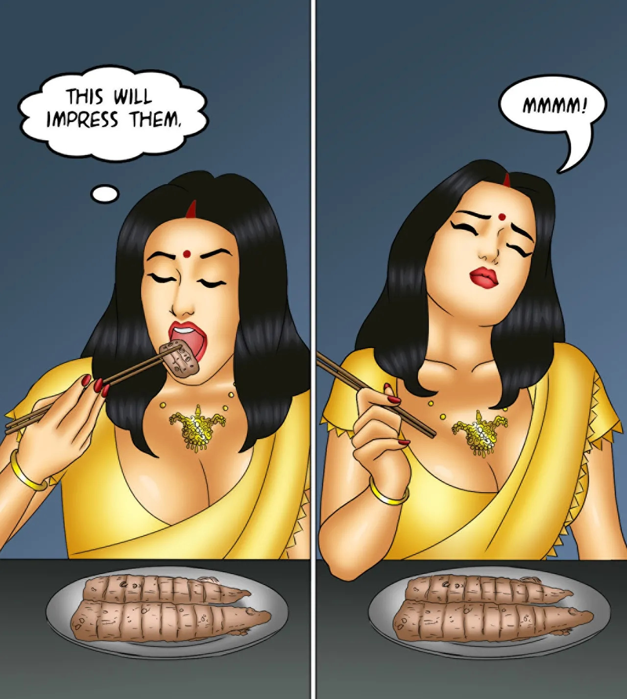Savita Bhabhi Episode 138 Aphrodisiac Snack (English) - Page 59