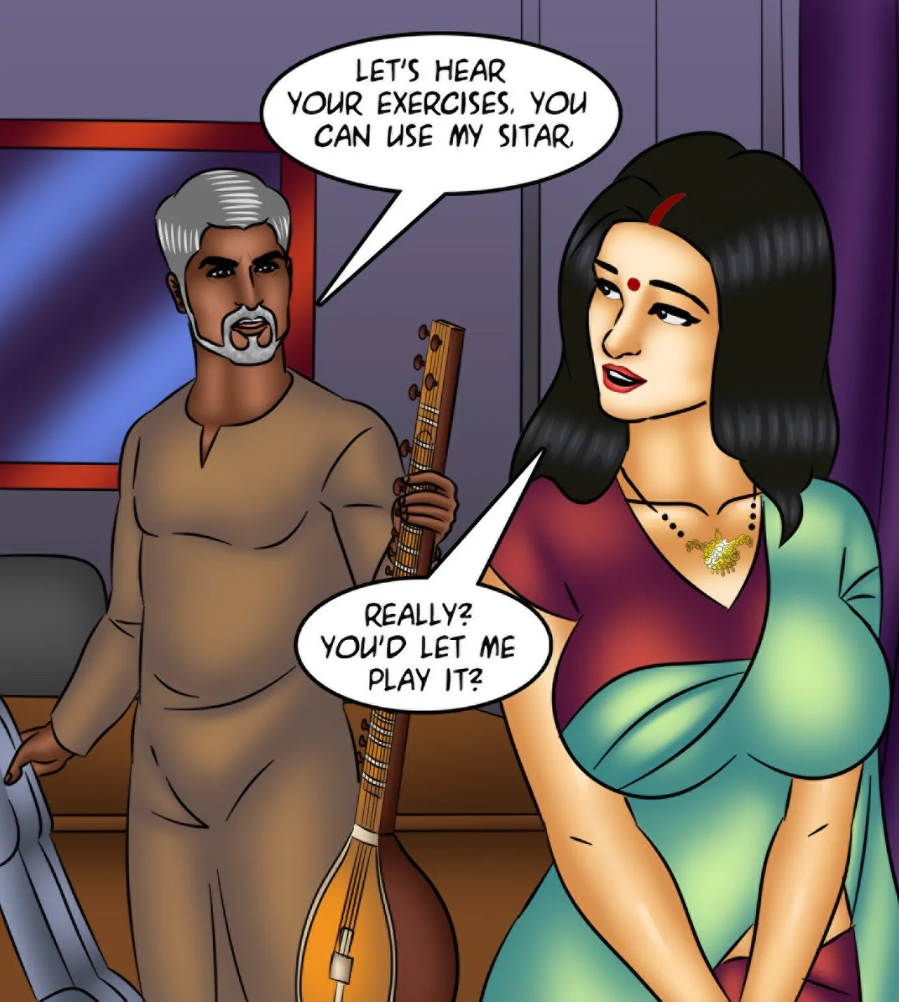 Savita Bhabhi Episode 127 Music Lessons (English) - Page 55