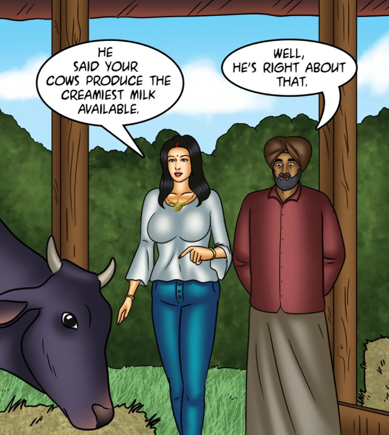 Savita Bhabhi Episode 144 Milking It (English) - Page 44