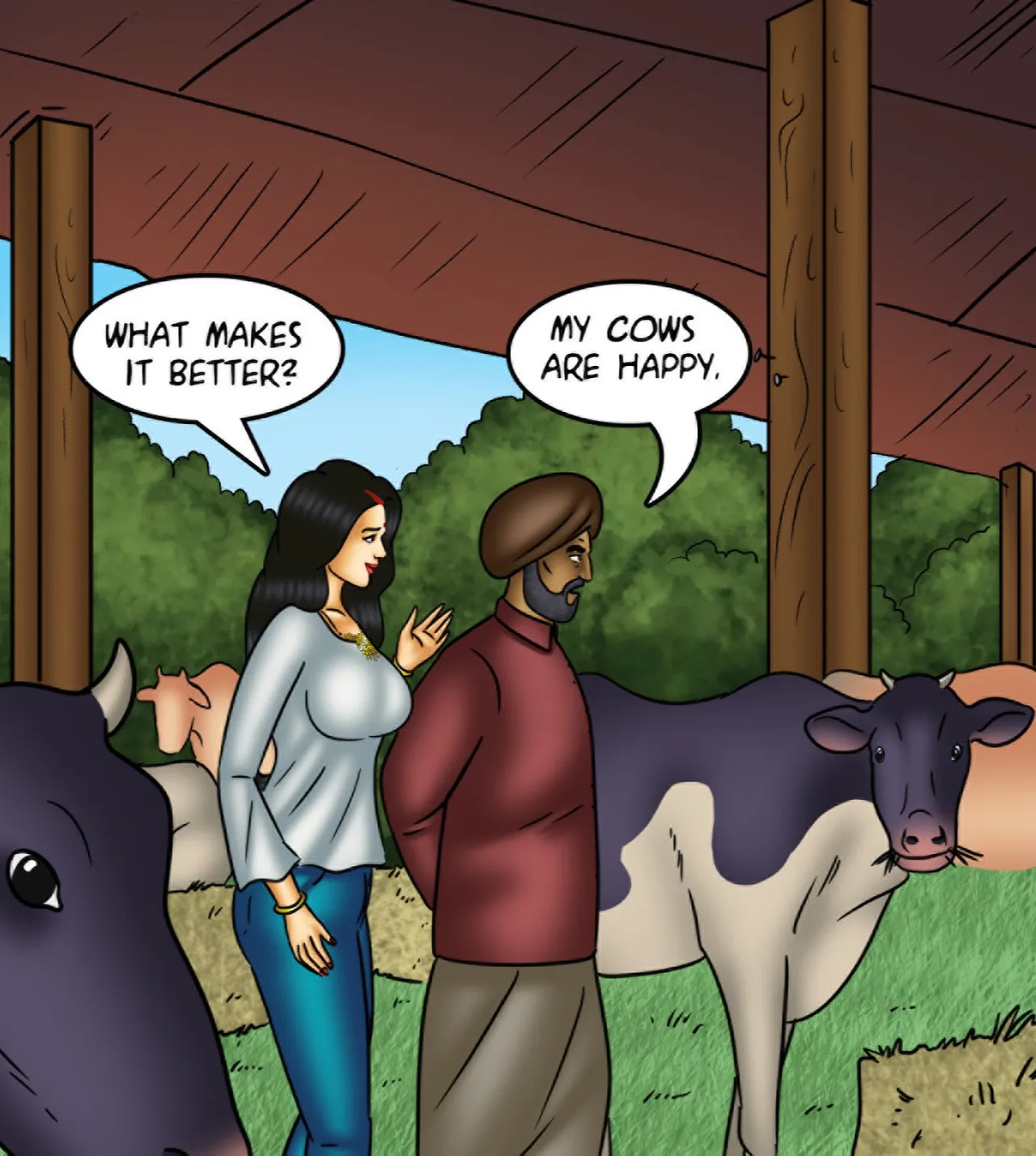 Savita Bhabhi Episode 144 Milking It (English) - Page 45