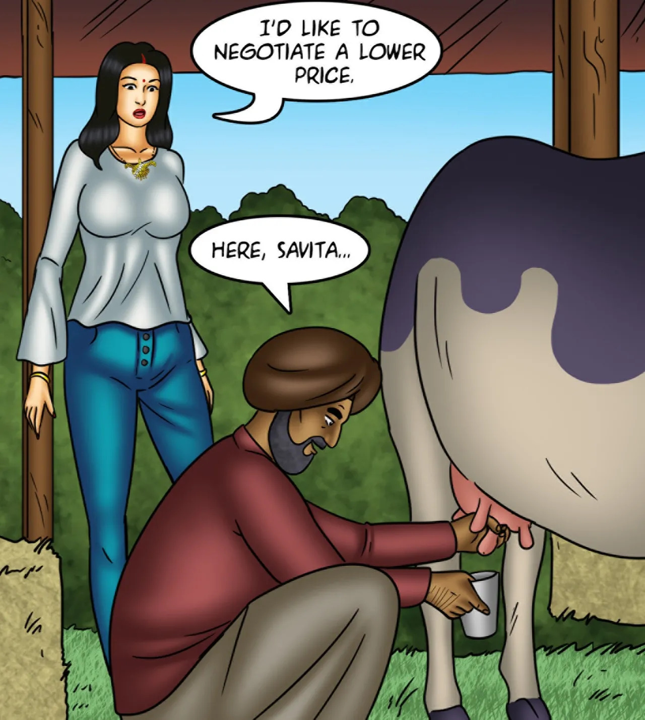 Savita Bhabhi Episode 144 Milking It (English) - Page 48
