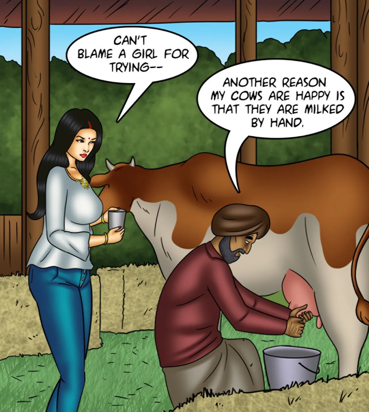 Savita Bhabhi Episode 144 Milking It (English) - Page 53