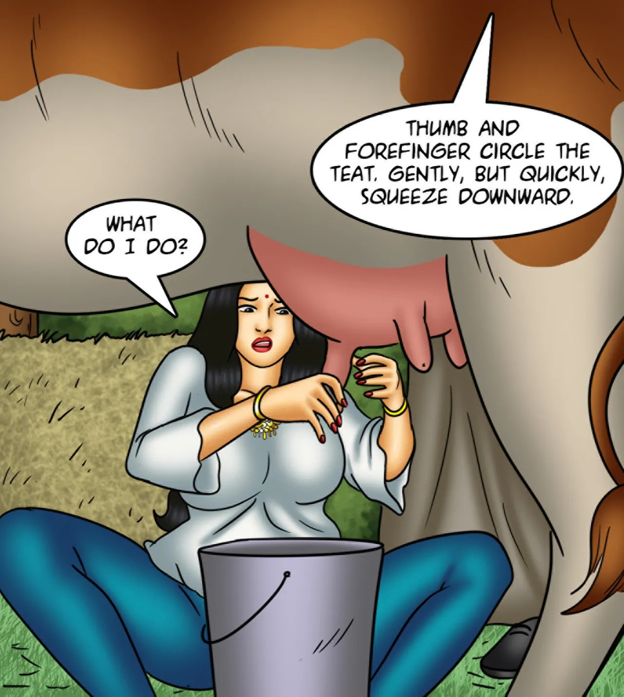 Savita Bhabhi Episode 144 Milking It (English) - Page 56