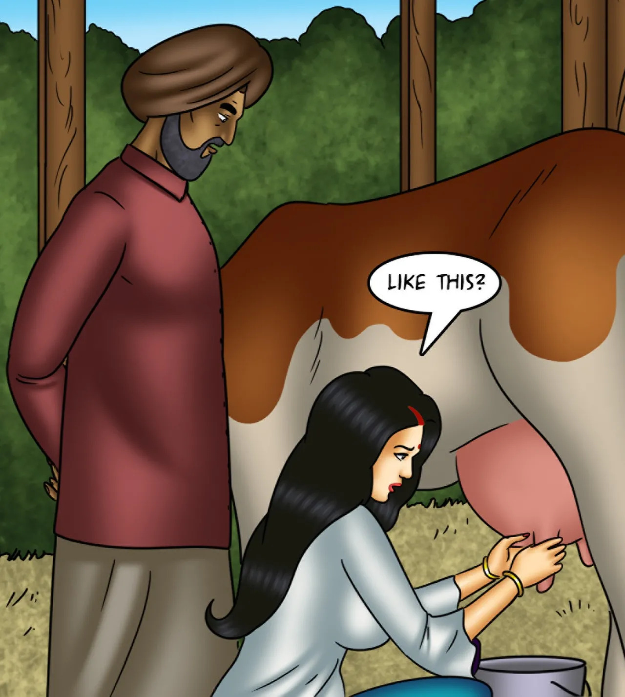 Savita Bhabhi Episode 144 Milking It (English) - Page 57