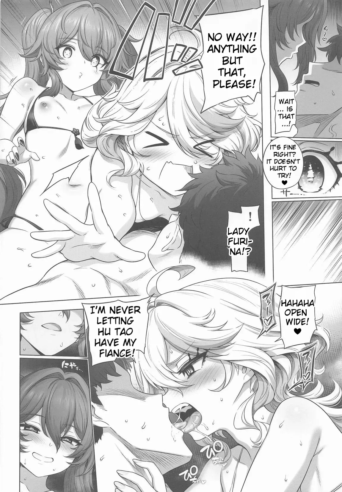 (C107) Furina Hu Tao Ninkatsu Kiroku | Furina & Hu Tao Pregnancy Record (Genshin Impact) [English] - Page 7