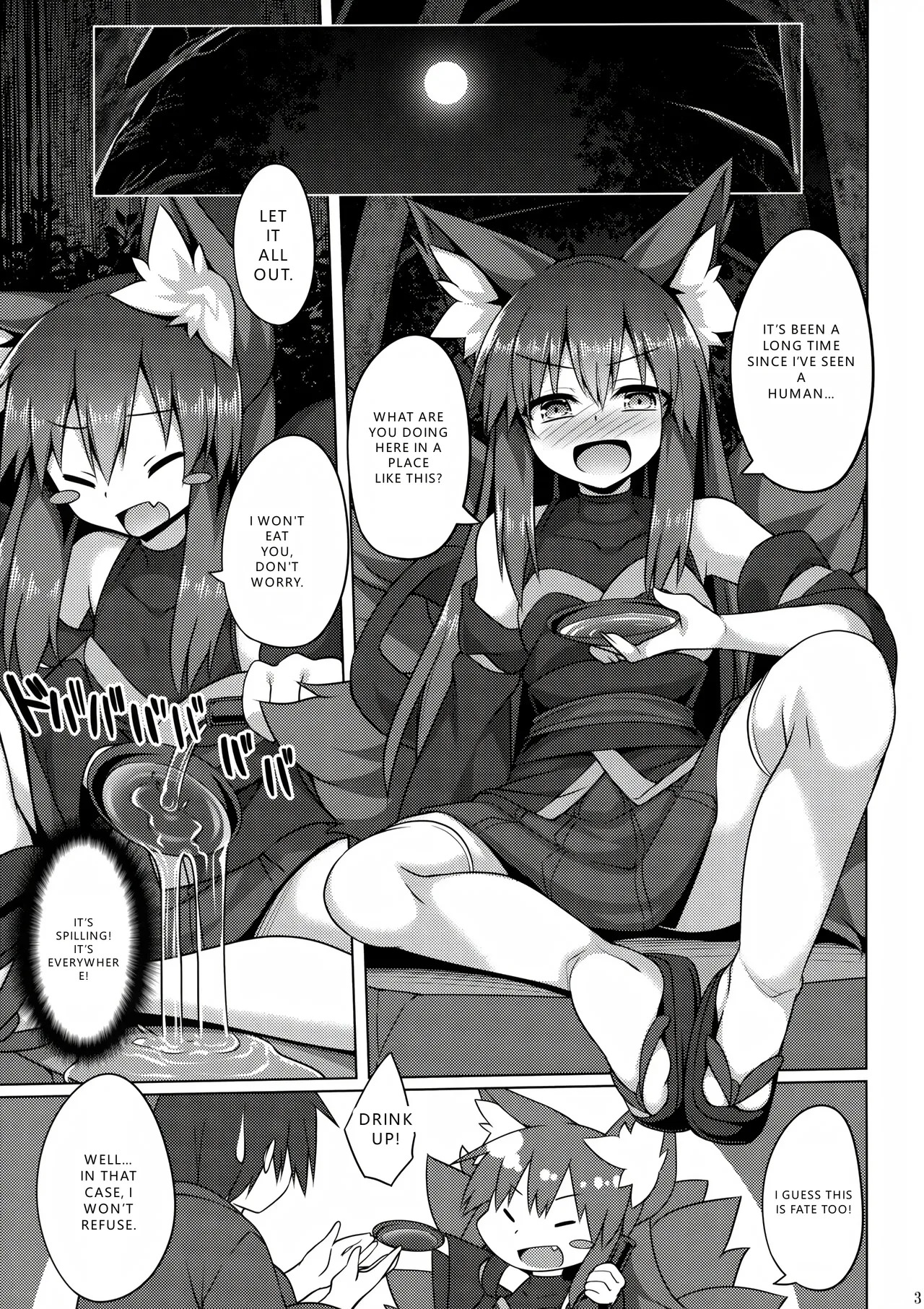(C96) [Doku Denpa Jushin-chuu (Roshin)] Mori de Kega Shite Tasukete Moratta kedo Tsuyokute Kawaii Kitsune-san ni Totte Kuwaremashita. (VGT13) (English) - Page 3