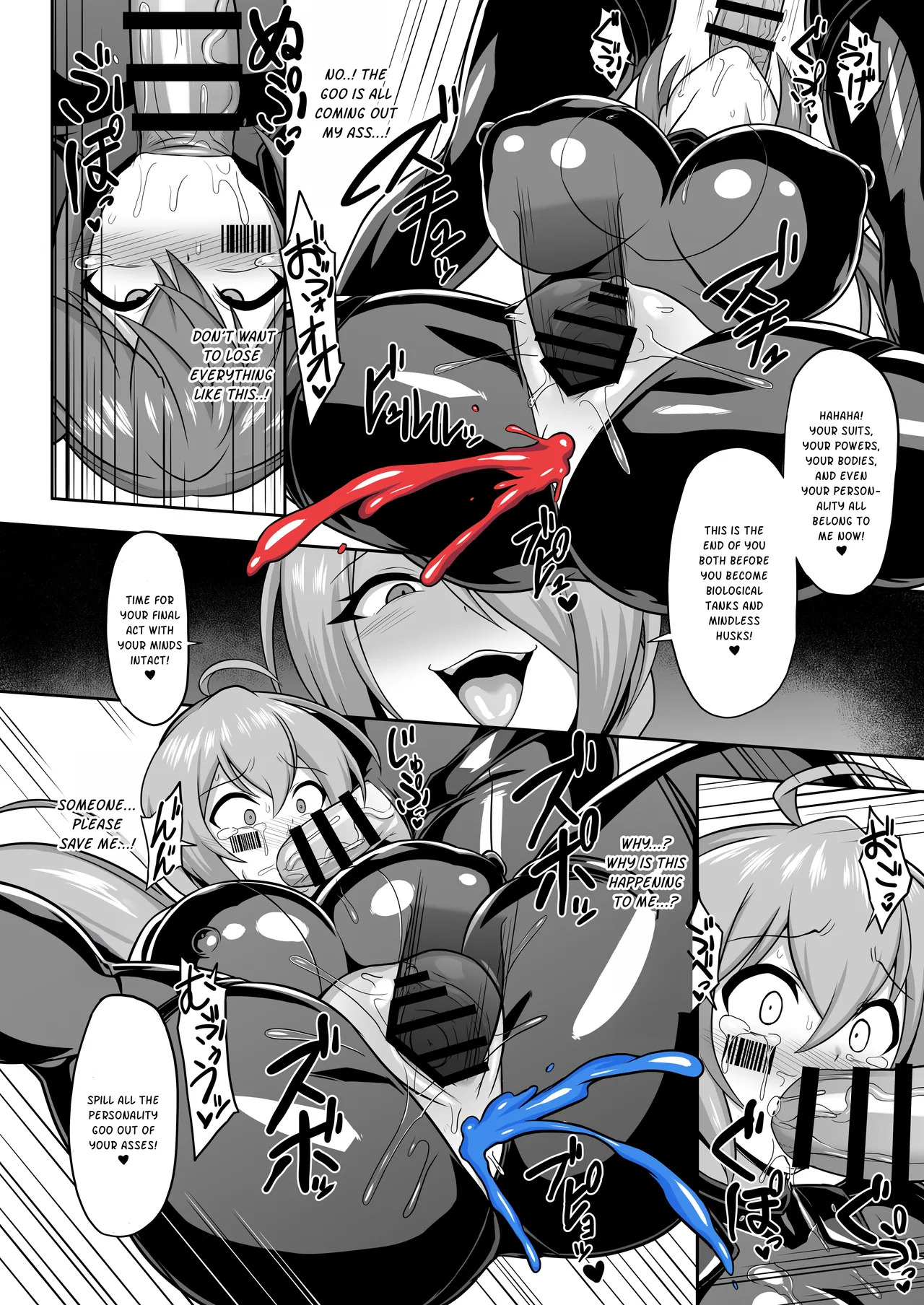 [Ikameshi Shokudou (Ikameshi)] Seisou Kouki Sacred Flare & Aqua -Buzama Sentouin-ka Songen Hakai Keikaku | Sacred Flare & Aqua - The Plan to Degrade Combatants and Destroy Their Dignity [English] - Page 42