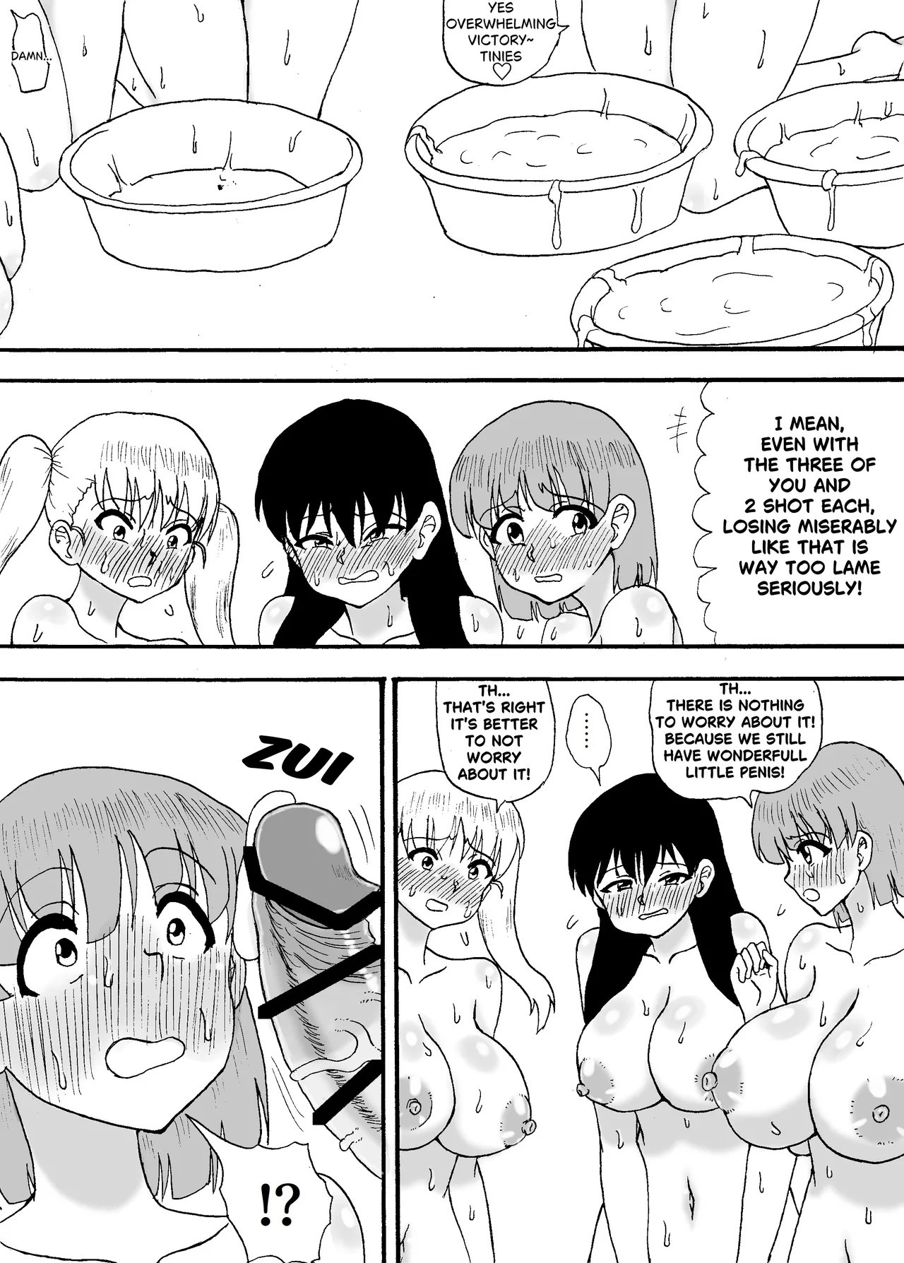 [Wasuresou na Namae] Yowayowa Chinpo 3-ningumi ~VS Tsuyotsuyo Chinpo 3-ningumi Hen~ [ENGLISH] - Page 13