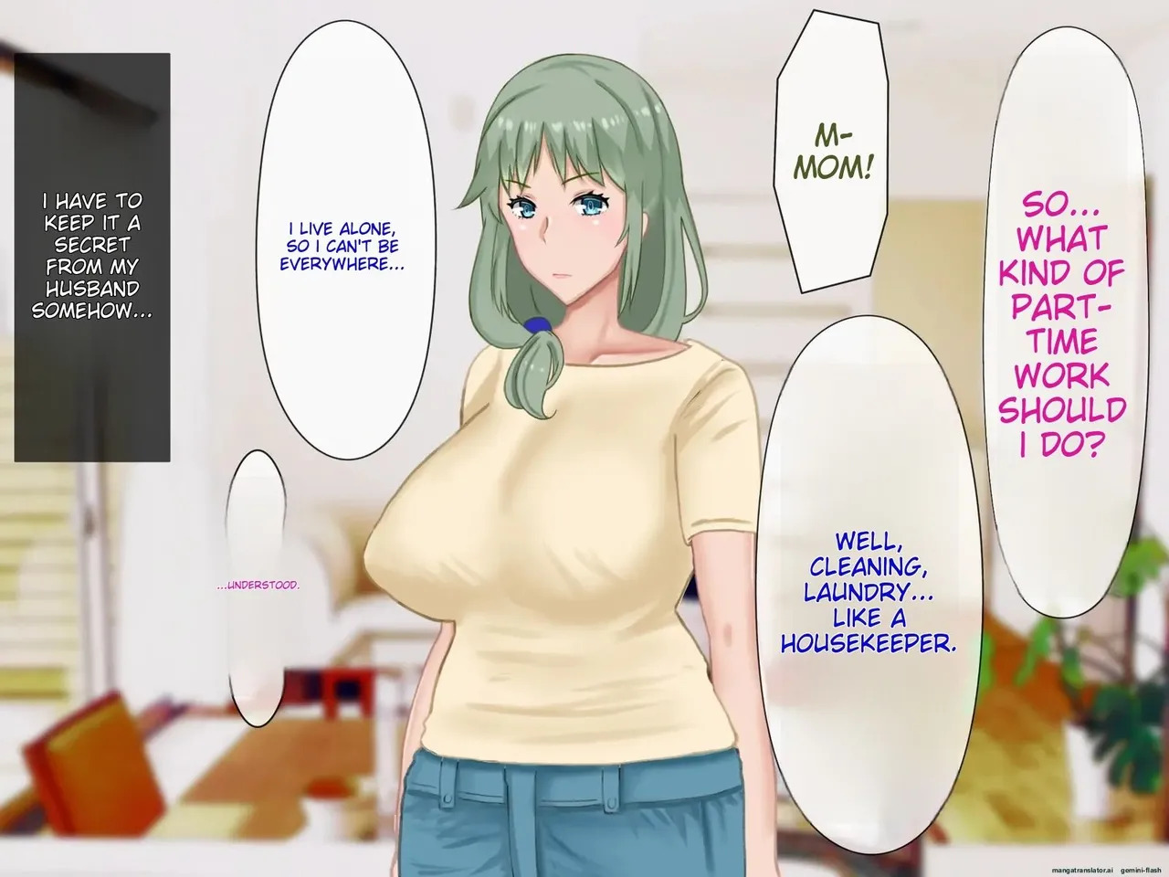 [Saimonke] Musuko no Shakkin o Nikutai Hensai saserareta Kyonyuu Haha ~ Netorarete, Haramaserete - Page 10