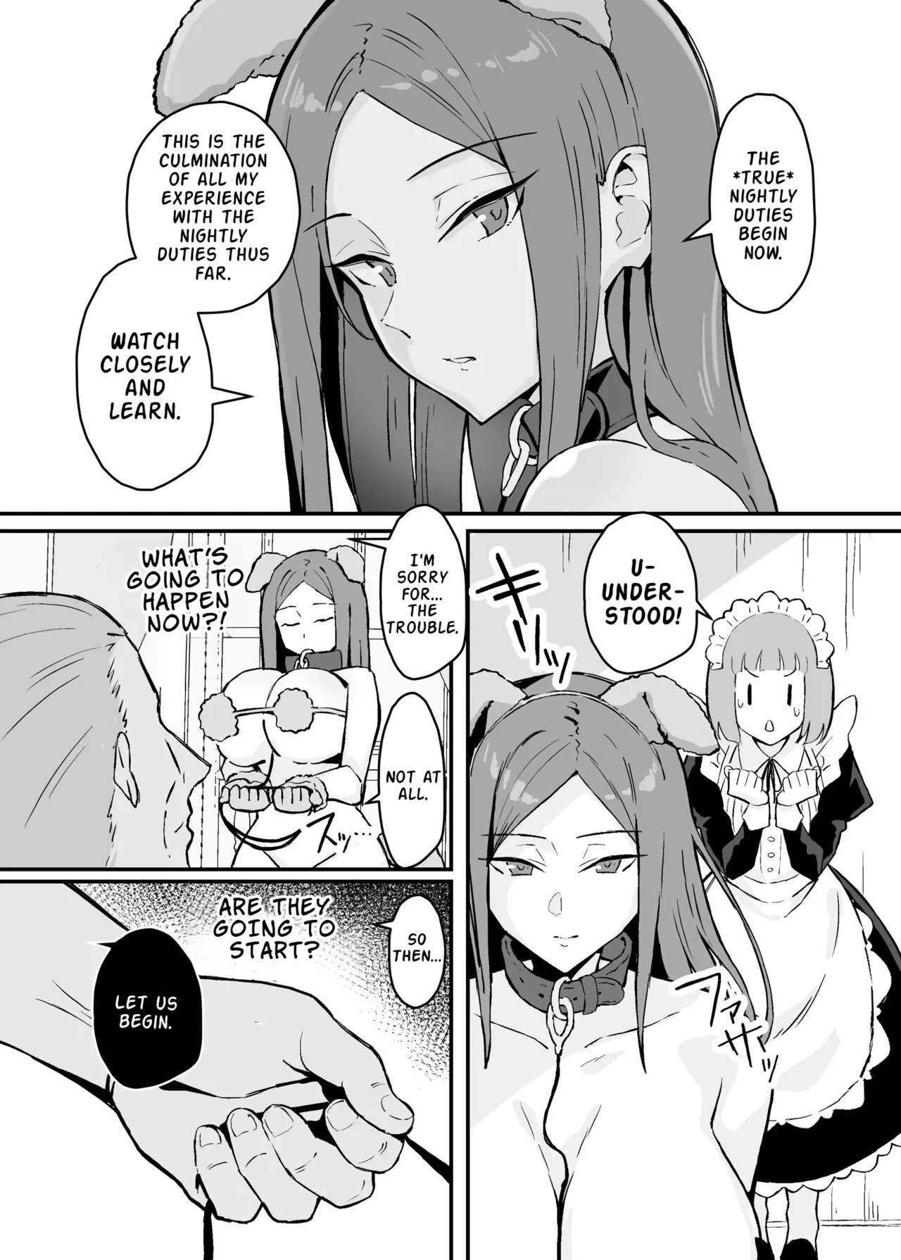 [Sukebe Hatsudensho (Hatsuden Pengin)] Akogare no Senpai Maidchou no Yotogi o Kengaku | Observing the Night Duties of the Admired Senior Head Maid [English] [LKK•Scans] [Digital] - Page 16