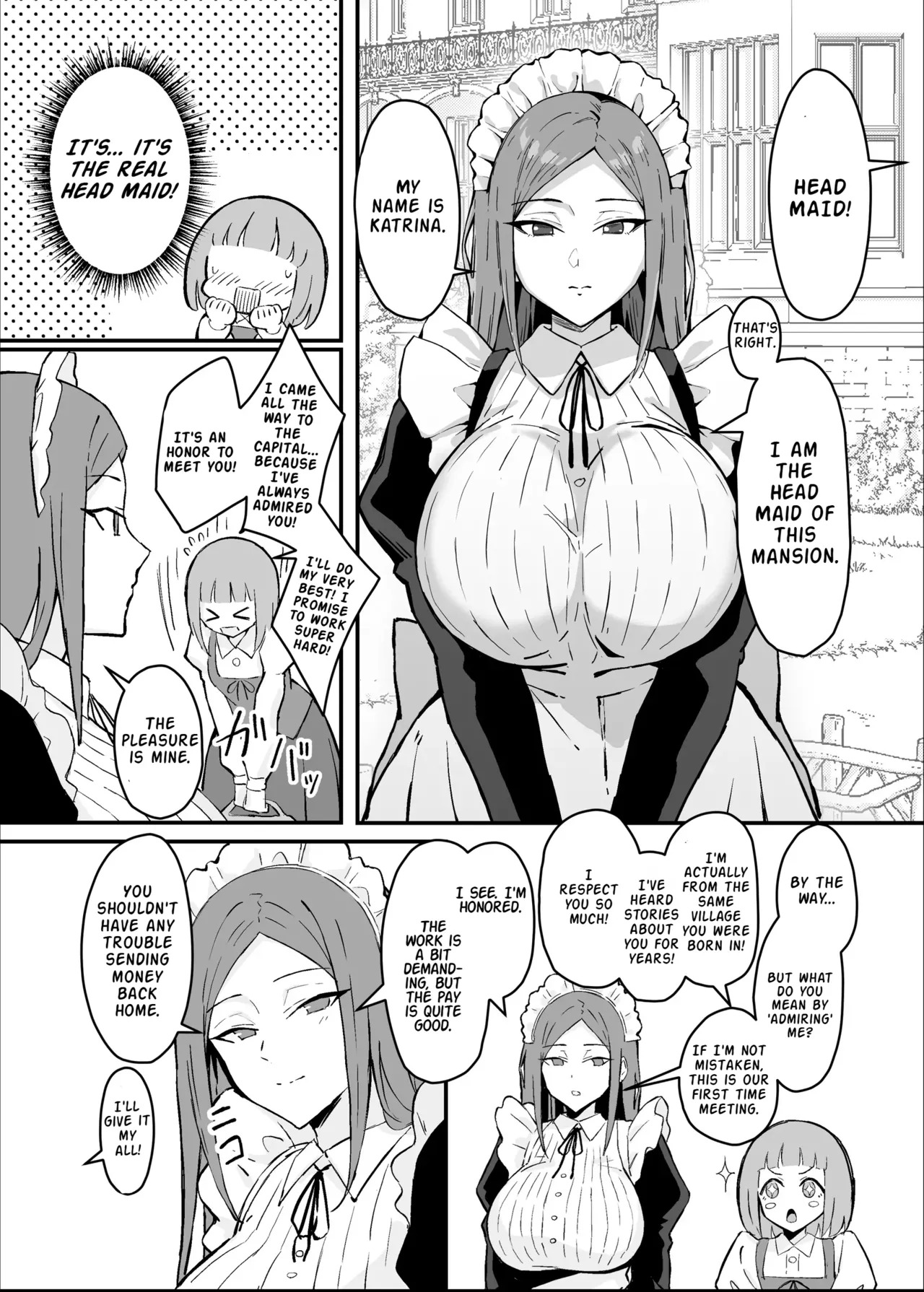 [Sukebe Hatsudensho (Hatsuden Pengin)] Akogare no Senpai Maidchou no Yotogi o Kengaku | Observing the Night Duties of the Admired Senior Head Maid [English] [LKK•Scans] [Digital] - Page 3