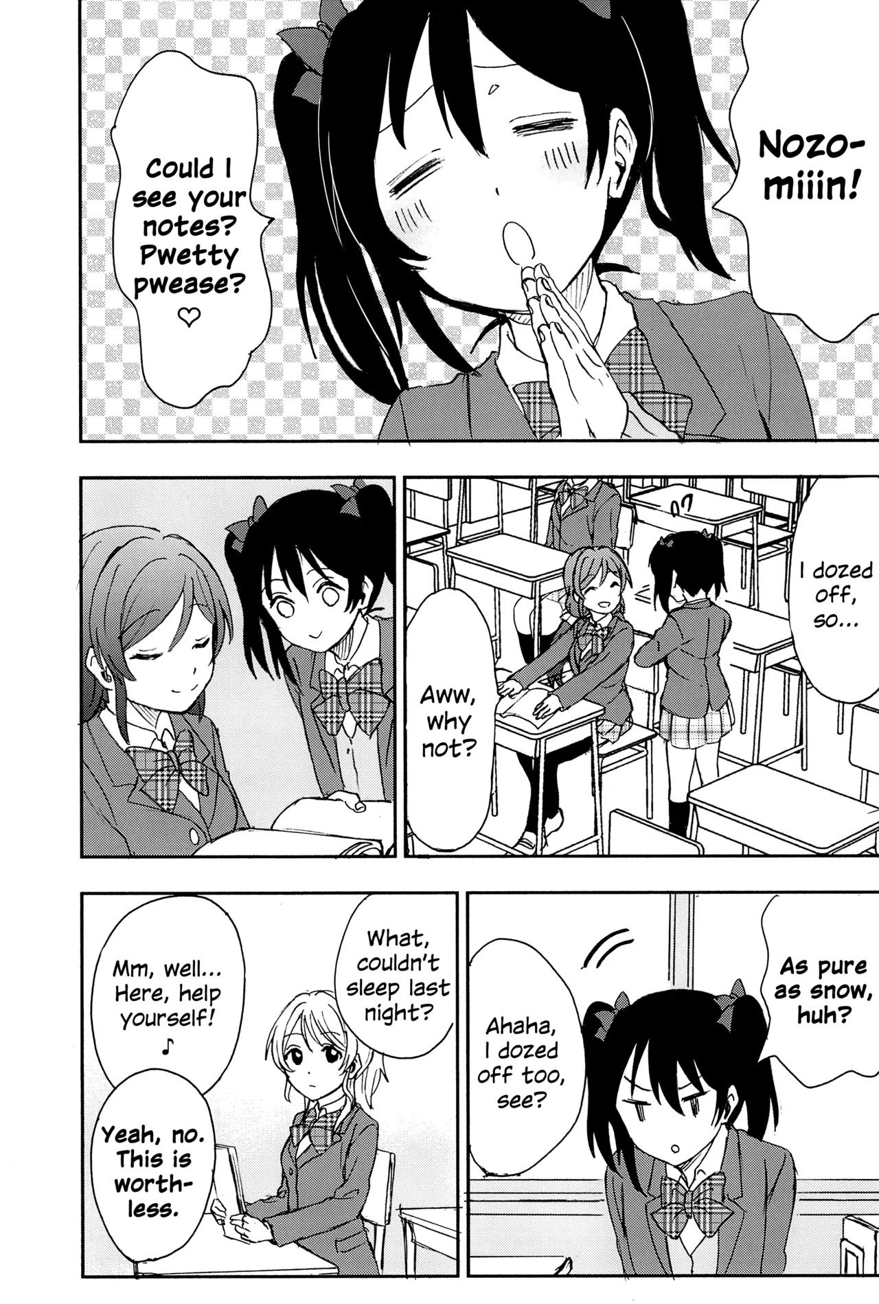 (C89) [Mushiyaki!! (Kanbayashi Makoto)] Unbalanced, Emotional Heart (Love Live!) [English] [Gouma-Den] - Page 14