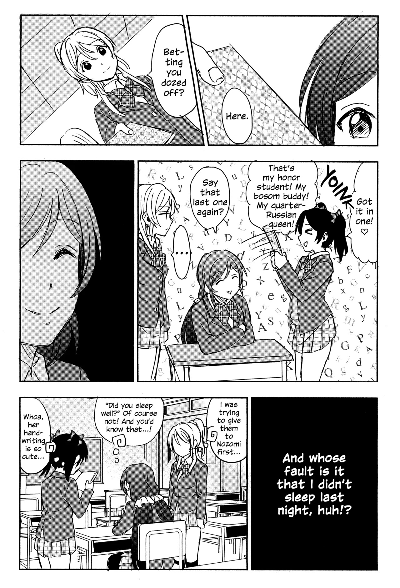 (C89) [Mushiyaki!! (Kanbayashi Makoto)] Unbalanced, Emotional Heart (Love Live!) [English] [Gouma-Den] - Page 15
