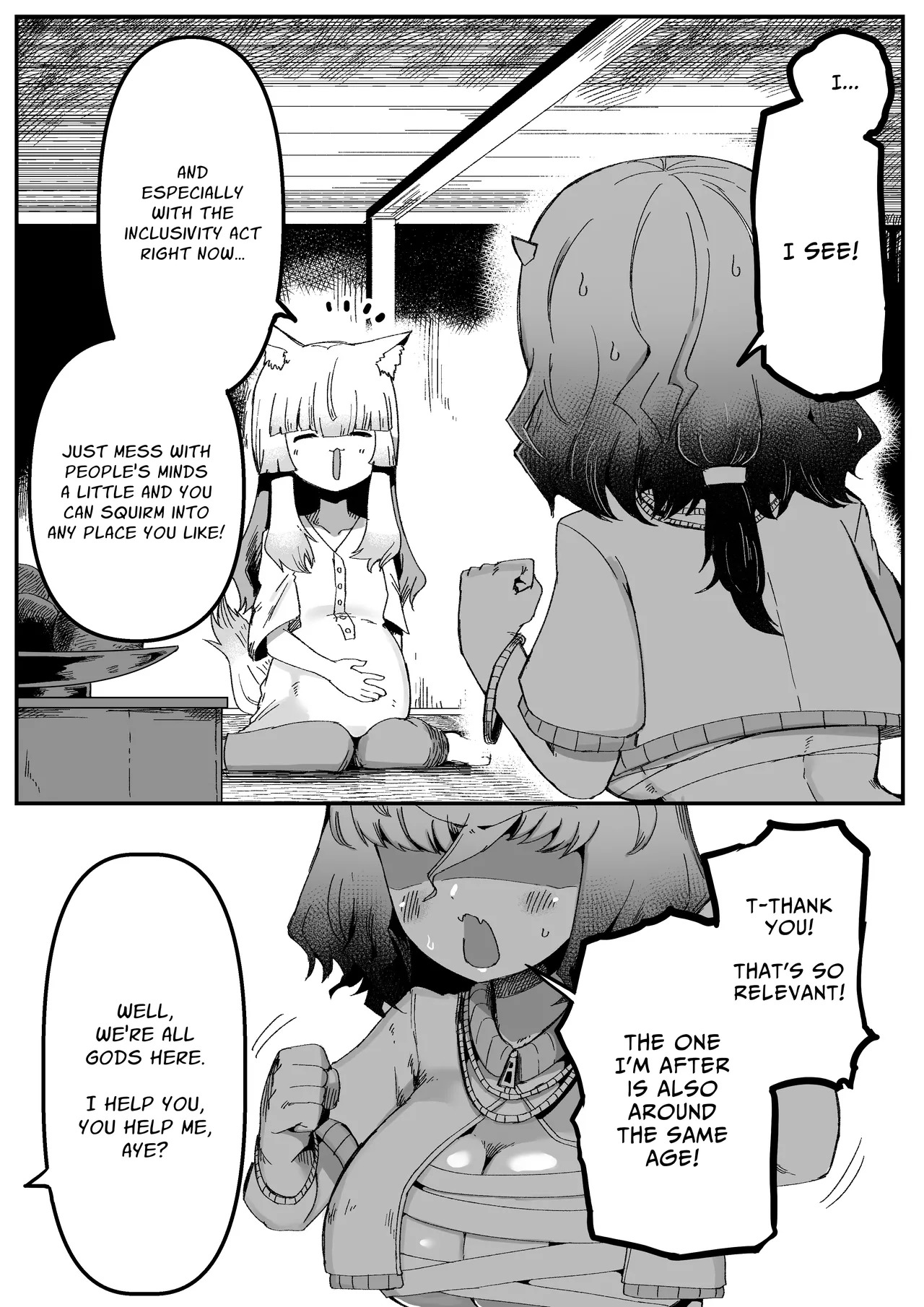 [Aimai no Wakusei (Nabatani Kinoko)] Tonari no Seki no Kitsune Musume-san | The Foxgirl Next Seat [English] [grimalkin] - Page 32