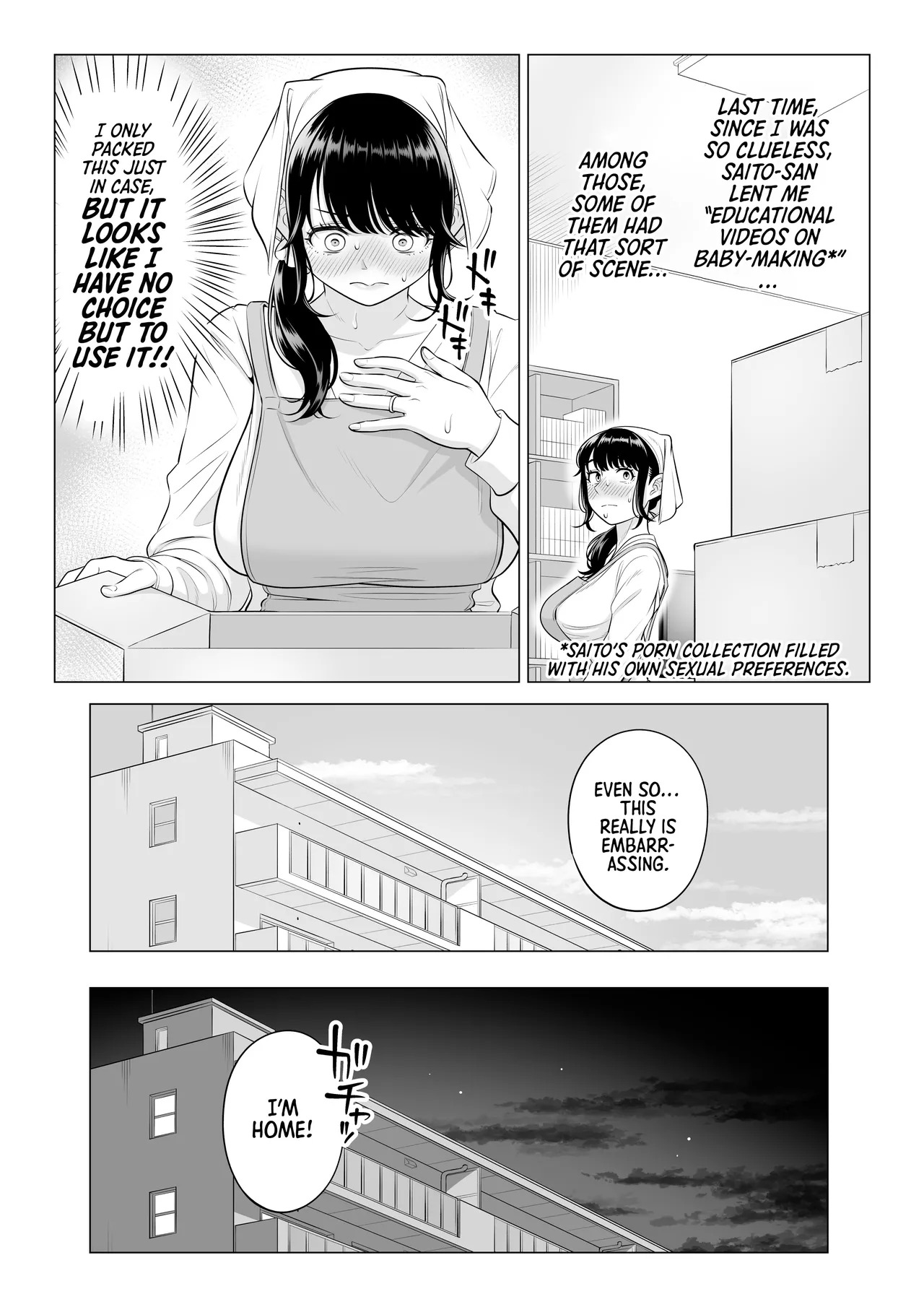 [Date Roku] Ore ga Dairi Tanetsuke Suru Koto ni Natta Hitozuma Tachibana Shizuka-san wa Nannimo Shiranai!! Sono 2 | | Shizuka Tachibana, the Housewife Who Collects My Sperm Donations, Doesn’t Know a Damn Thing!! Chapter 2 [English] [Morally Bankrupt Wizard Translations] - Page 55