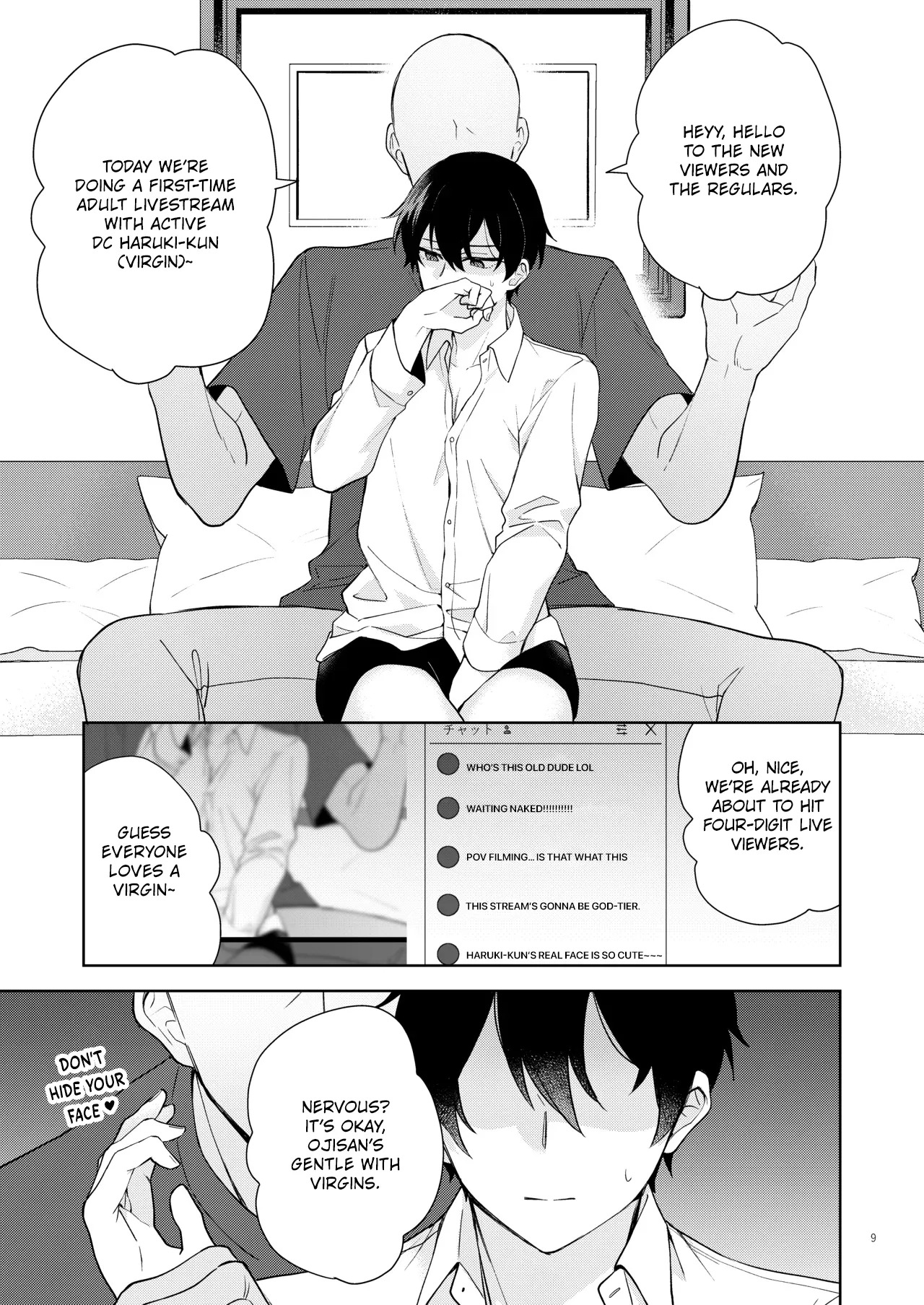 [Ojiketto (105kg)] Ero Haishin shiteru Otokonoko Tokutei Shite Hatsuteiken Namahame Haishin [English] {Yengli} [Digital] - Page 10