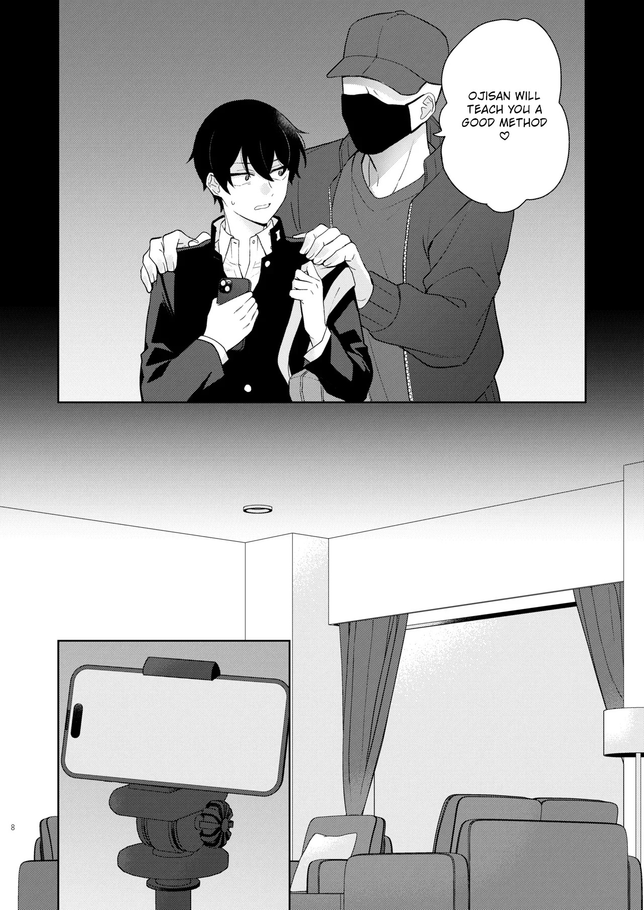 [Ojiketto (105kg)] Ero Haishin shiteru Otokonoko Tokutei Shite Hatsuteiken Namahame Haishin [English] {Yengli} [Digital] - Page 9