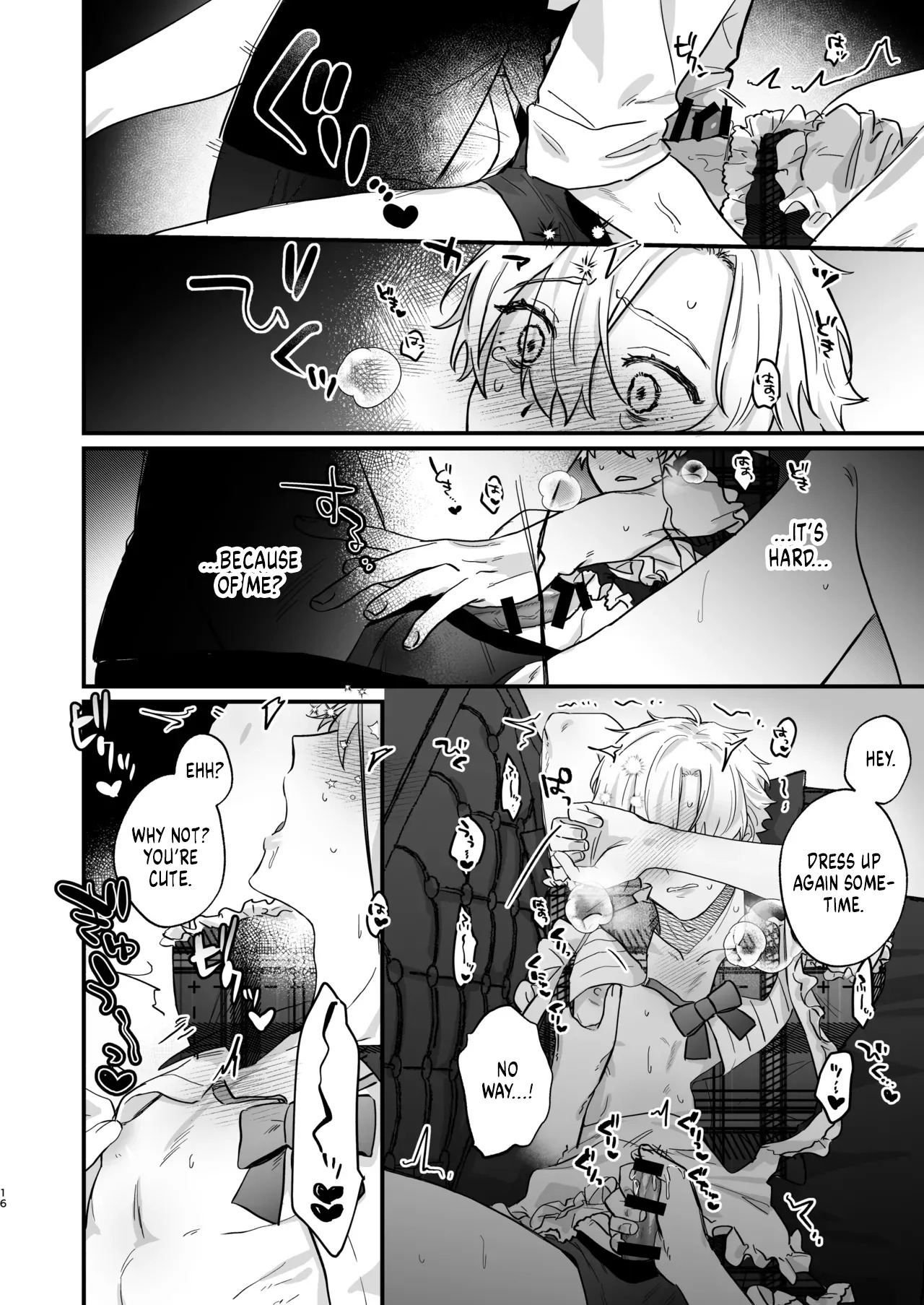 [Omaegawarui (Amemiya Koame)] Oshi ni Makemakuttetara Josou Sex de Mesuochi Saseraretemashita [English] {Yengli} [Digital] - Page 16
