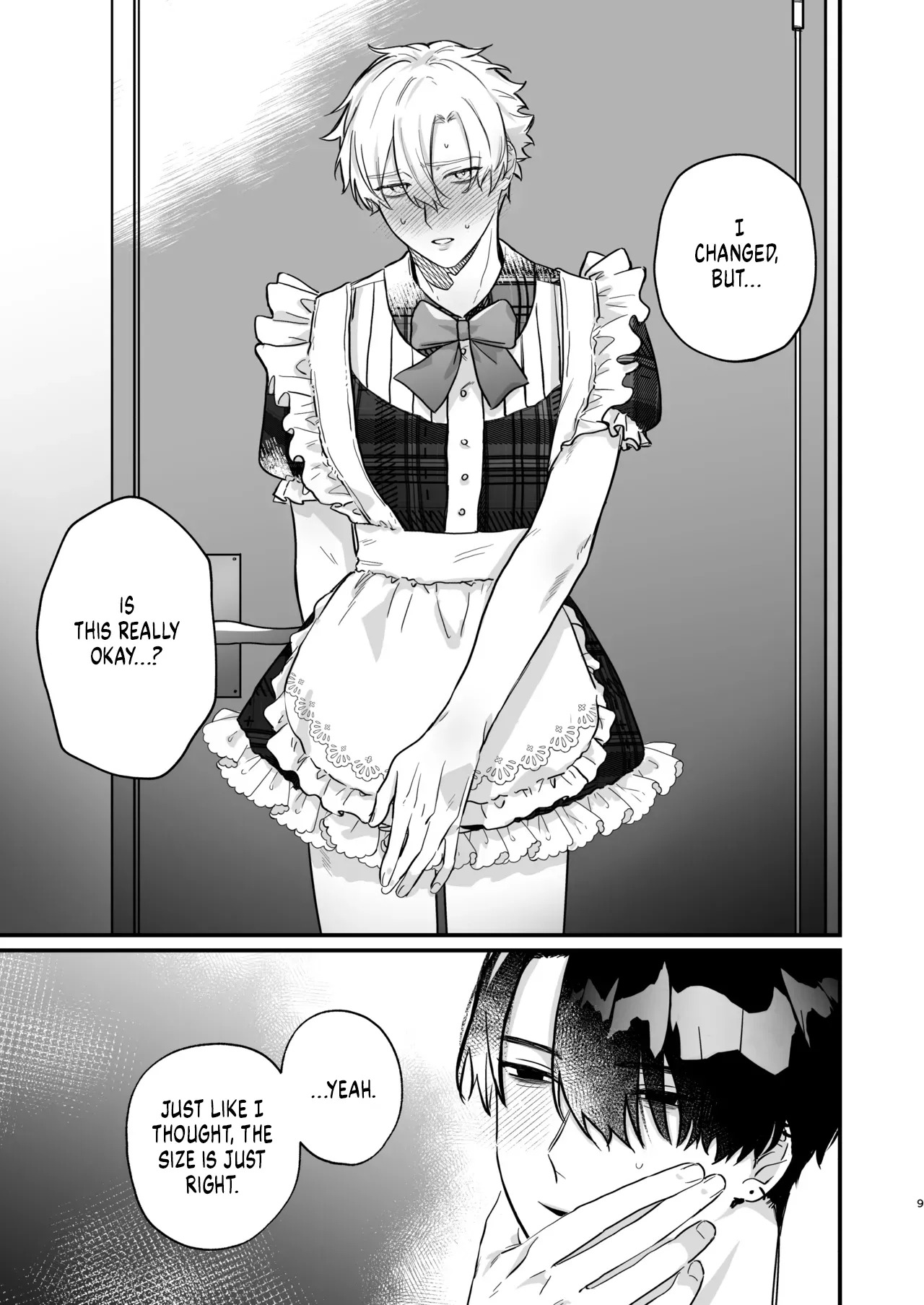 [Omaegawarui (Amemiya Koame)] Oshi ni Makemakuttetara Josou Sex de Mesuochi Saseraretemashita [English] {Yengli} [Digital] - Page 9
