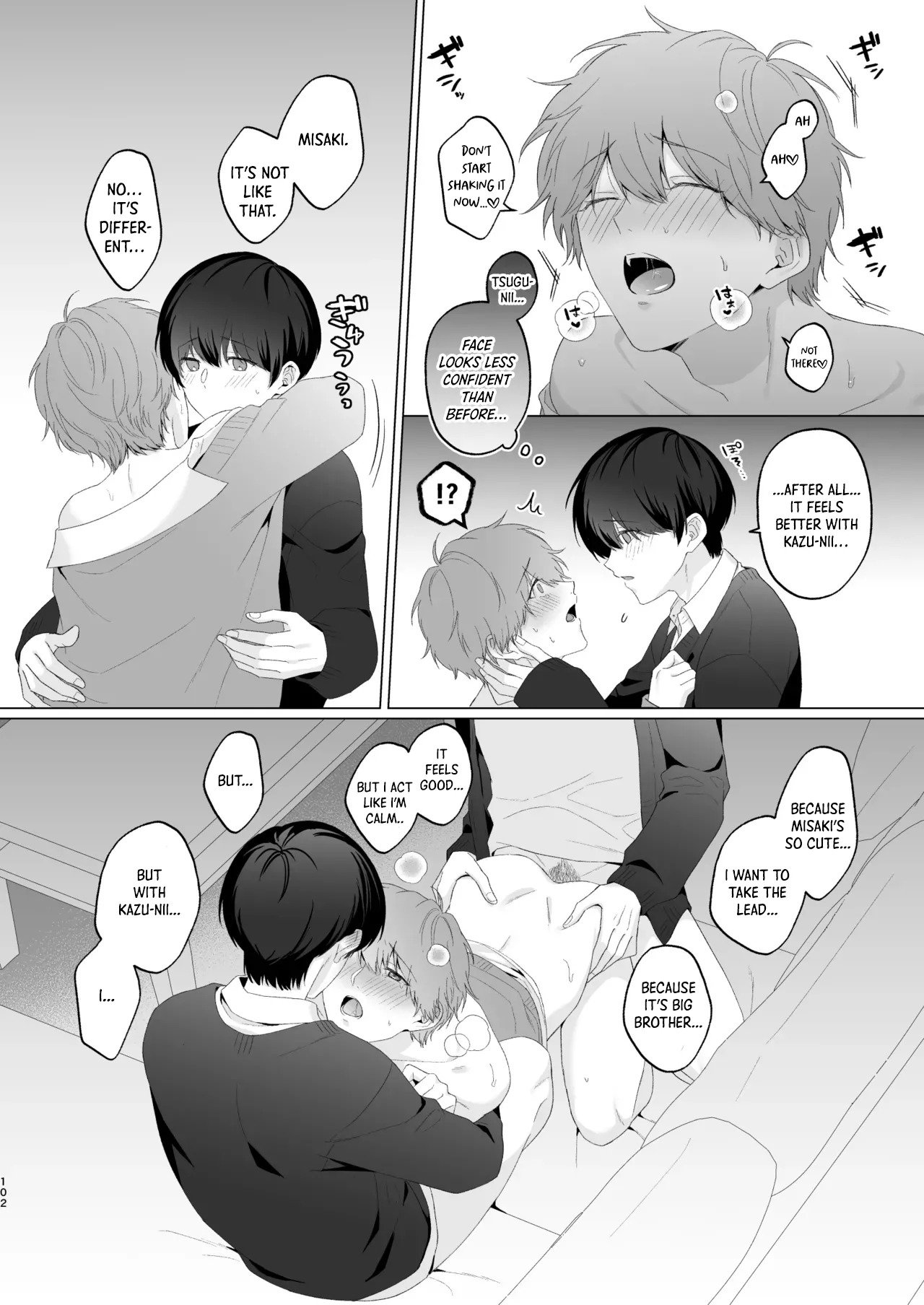 [Potato Farm (Oimo)] San Kyodai de Nakayoshi Etchi Chinan Ukete [English] {Yengli} [Digital] - Page 102