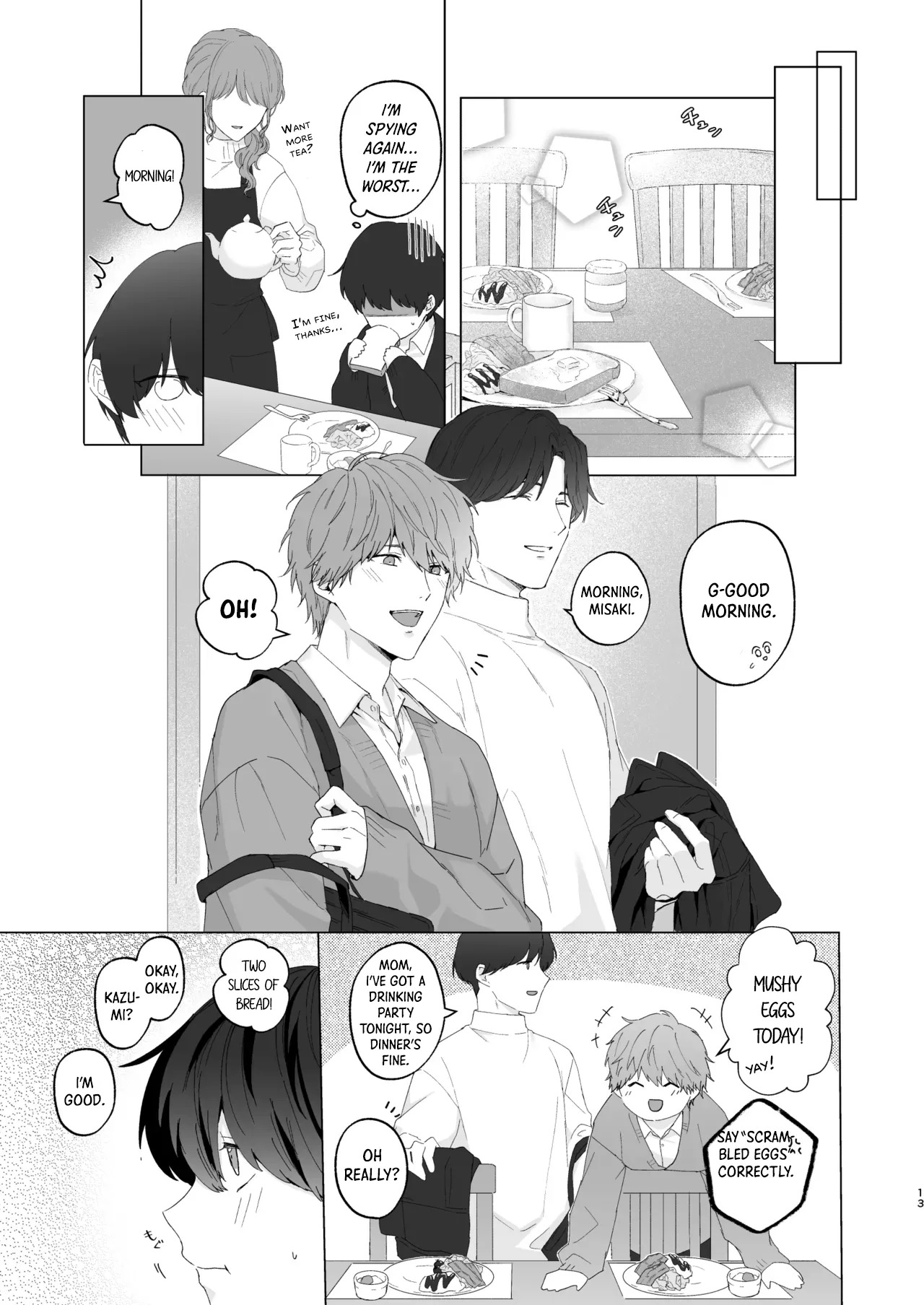 [Potato Farm (Oimo)] San Kyodai de Nakayoshi Etchi Chinan Ukete [English] {Yengli} [Digital] - Page 13