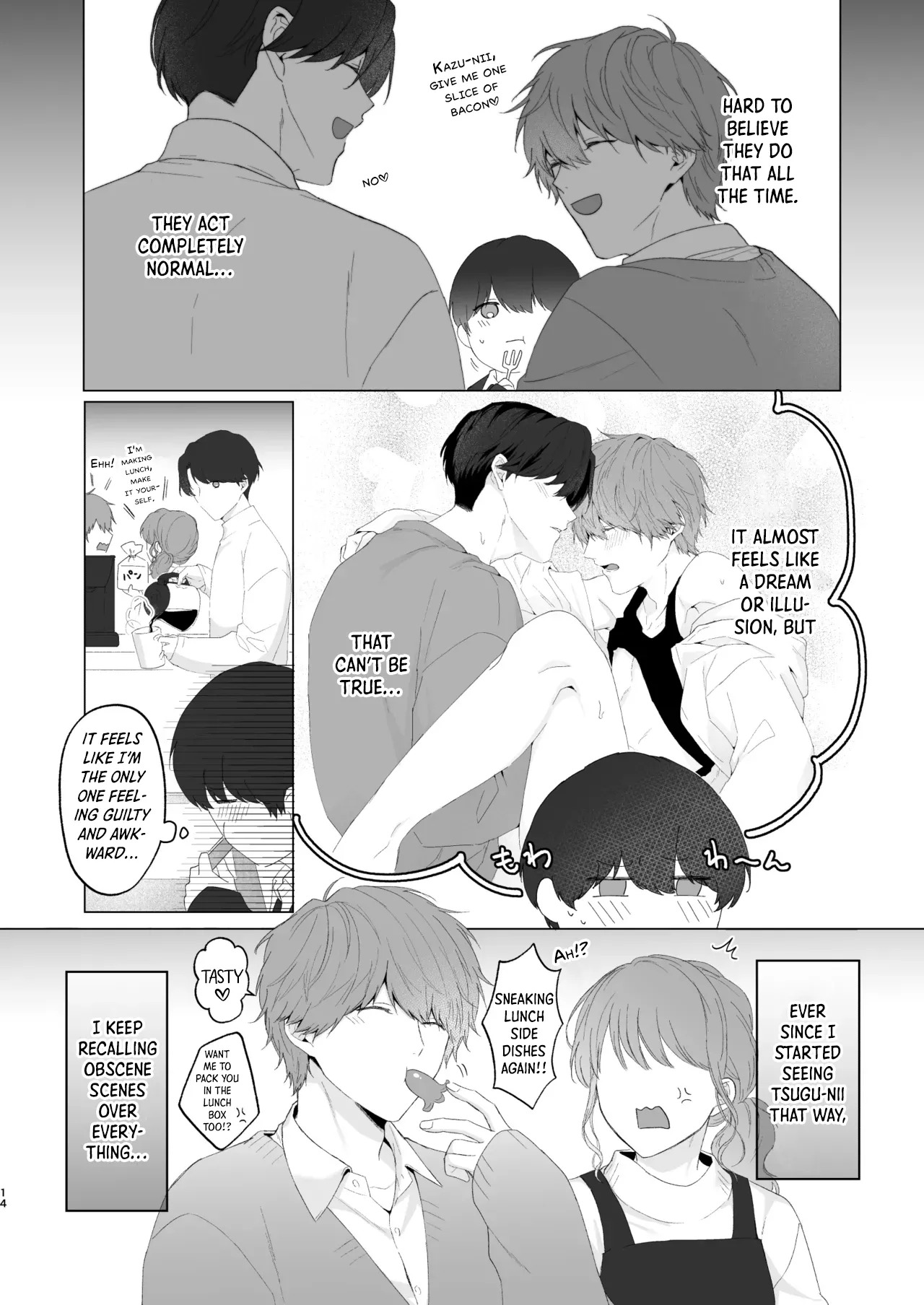 [Potato Farm (Oimo)] San Kyodai de Nakayoshi Etchi Chinan Ukete [English] {Yengli} [Digital] - Page 14