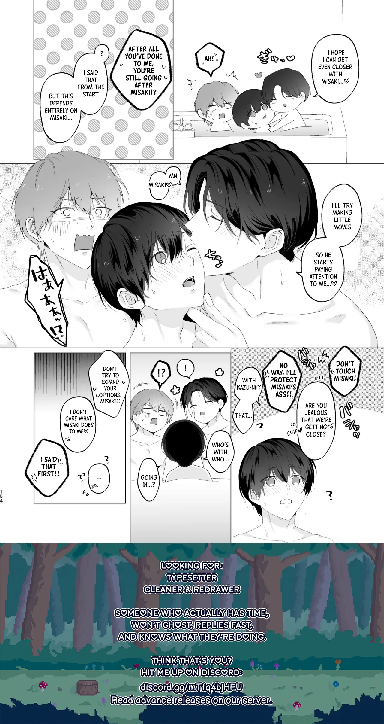 [Potato Farm (Oimo)] San Kyodai de Nakayoshi Etchi Chinan Ukete [English] {Yengli} [Digital] - Page 154