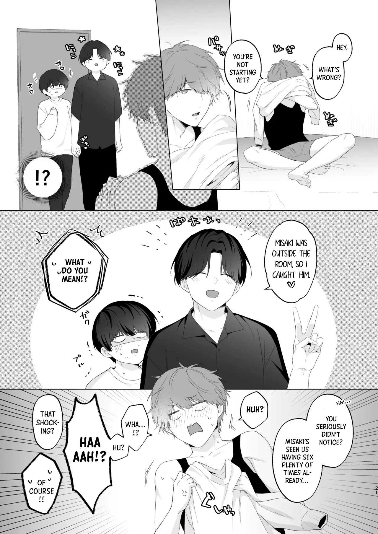 [Potato Farm (Oimo)] San Kyodai de Nakayoshi Etchi Chinan Ukete [English] {Yengli} [Digital] - Page 21
