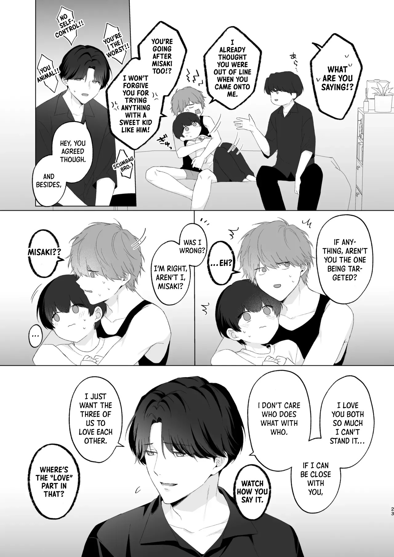 [Potato Farm (Oimo)] San Kyodai de Nakayoshi Etchi Chinan Ukete [English] {Yengli} [Digital] - Page 23