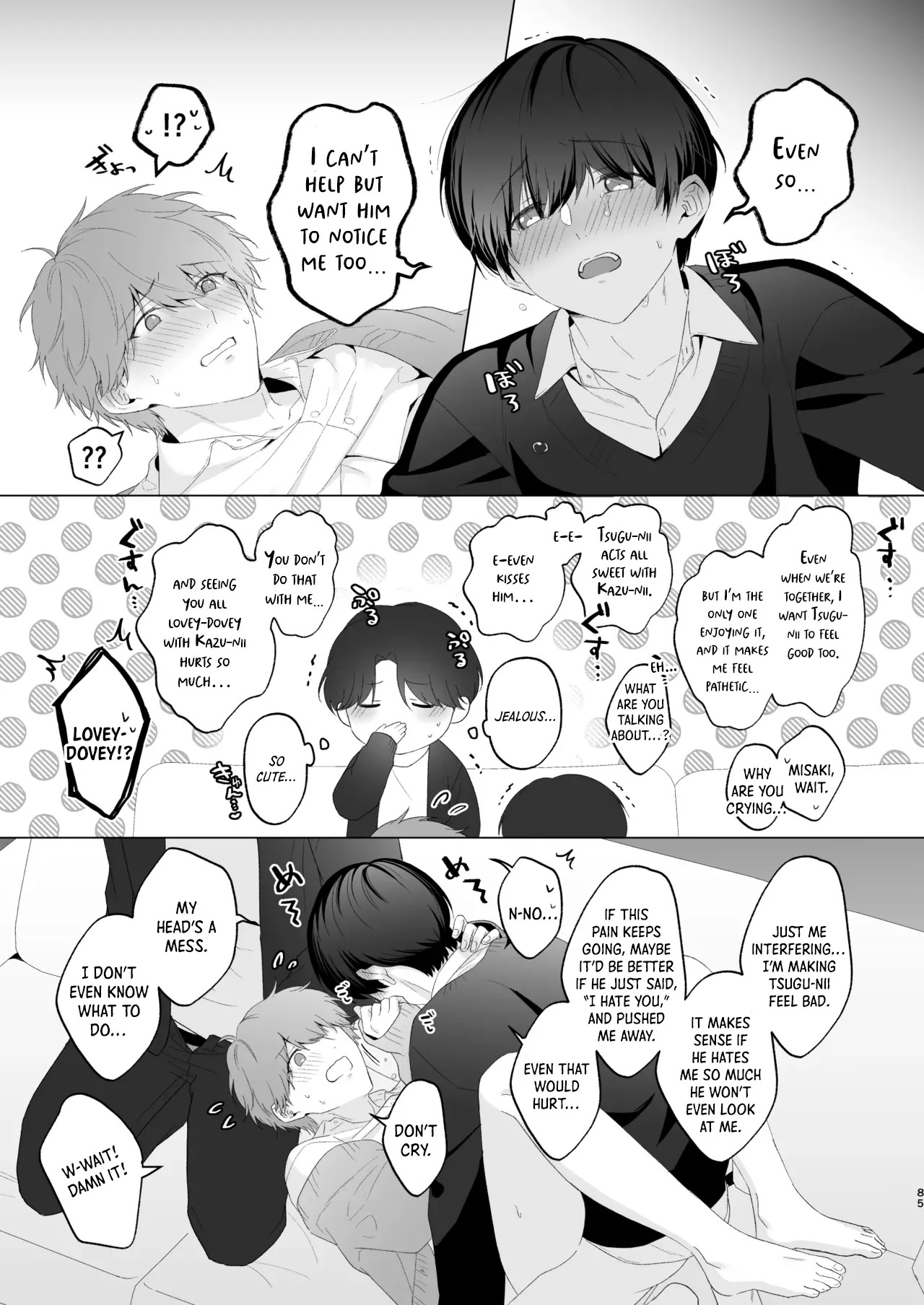 [Potato Farm (Oimo)] San Kyodai de Nakayoshi Etchi Chinan Ukete [English] {Yengli} [Digital] - Page 85