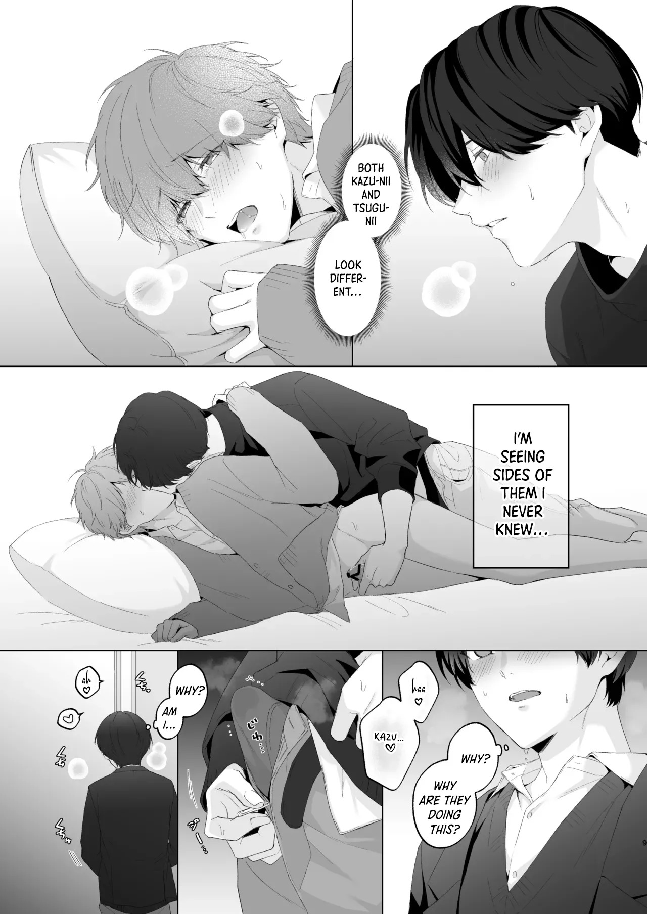[Potato Farm (Oimo)] San Kyodai de Nakayoshi Etchi Chinan Ukete [English] {Yengli} [Digital] - Page 9