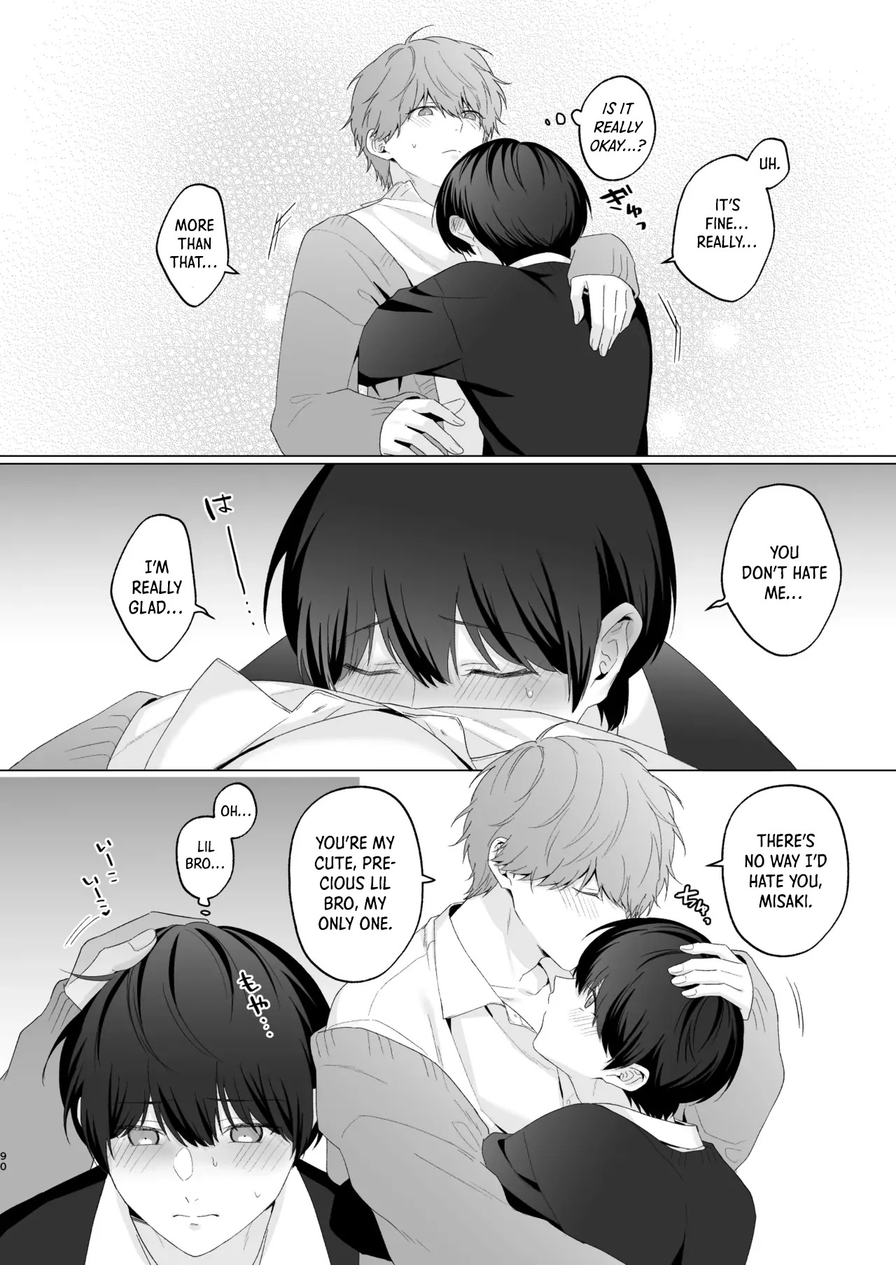 [Potato Farm (Oimo)] San Kyodai de Nakayoshi Etchi Chinan Ukete [English] {Yengli} [Digital] - Page 90