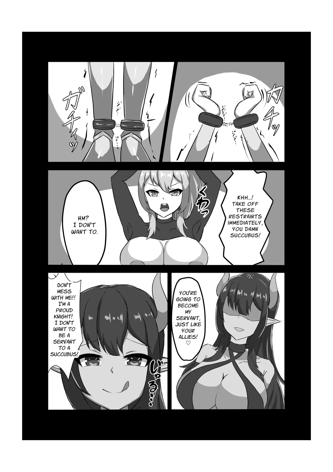 [Hard☆Maniax] Futanari Onna Kishi, Zako Chinpo Naburare Renzoku Shasei de Buzama ni Inma Ochi suru | Futanari Knightess Has Her Weakling Dick Tormented and Brought To Climax Over and Over Again, She Abysmally Falls To The Dark Side [English] [GGY Translations] - Page 15