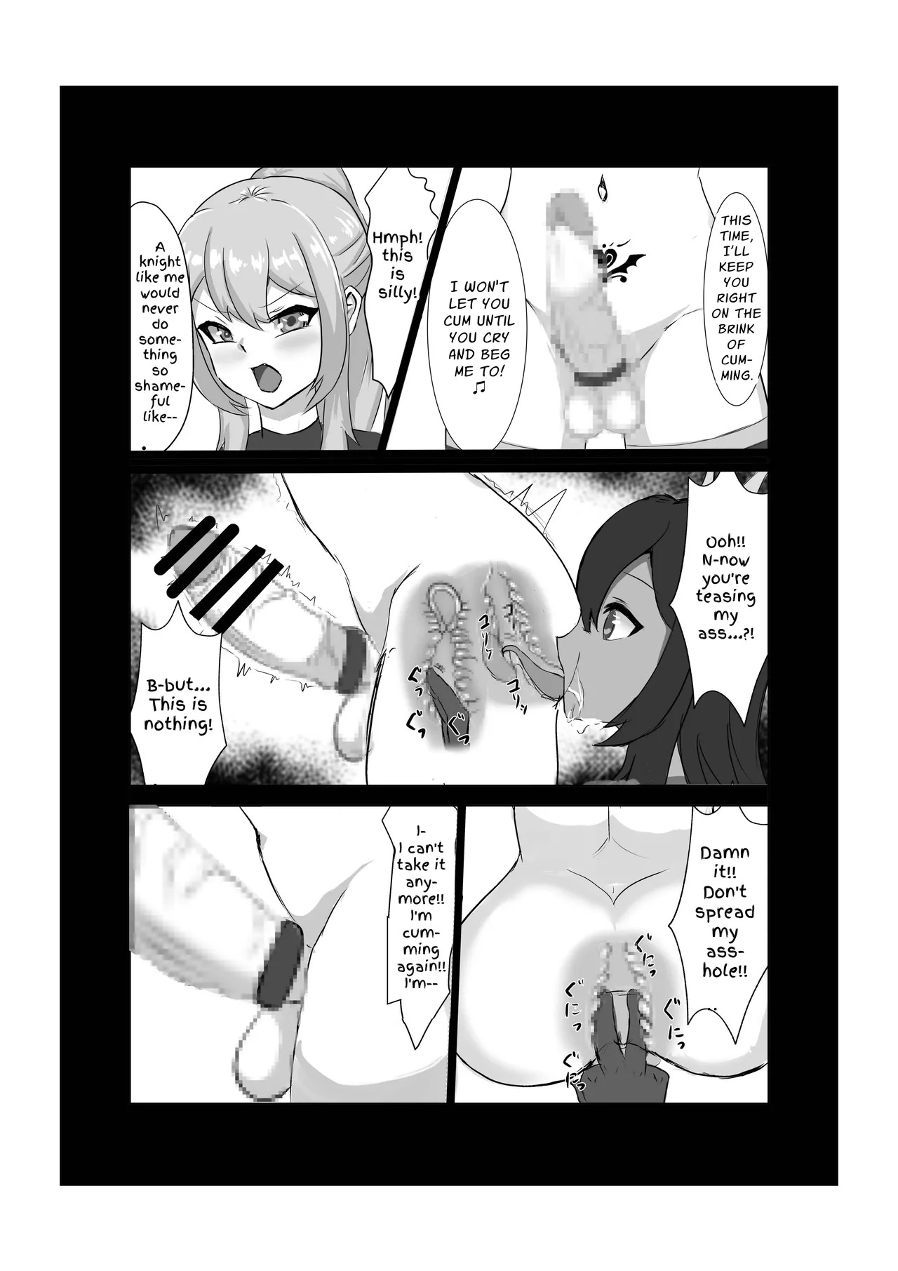 [Hard☆Maniax] Futanari Onna Kishi, Zako Chinpo Naburare Renzoku Shasei de Buzama ni Inma Ochi suru | Futanari Knightess Has Her Weakling Dick Tormented and Brought To Climax Over and Over Again, She Abysmally Falls To The Dark Side [English] [GGY Translations] - Page 29
