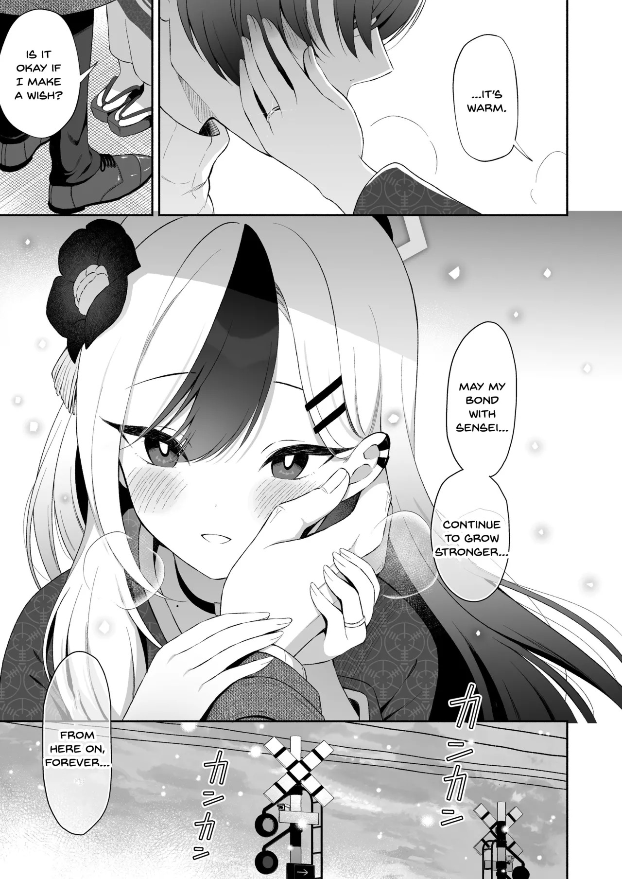 [Pandagaippiki. (Komi Zumiko)] Onsen Kayoko to Amatoro Ecchi + Kayoko to Sensei ga Onamiseshiau Ohanashi (Blue Archive) [English] [SDTLs] [Digital] - Page 23