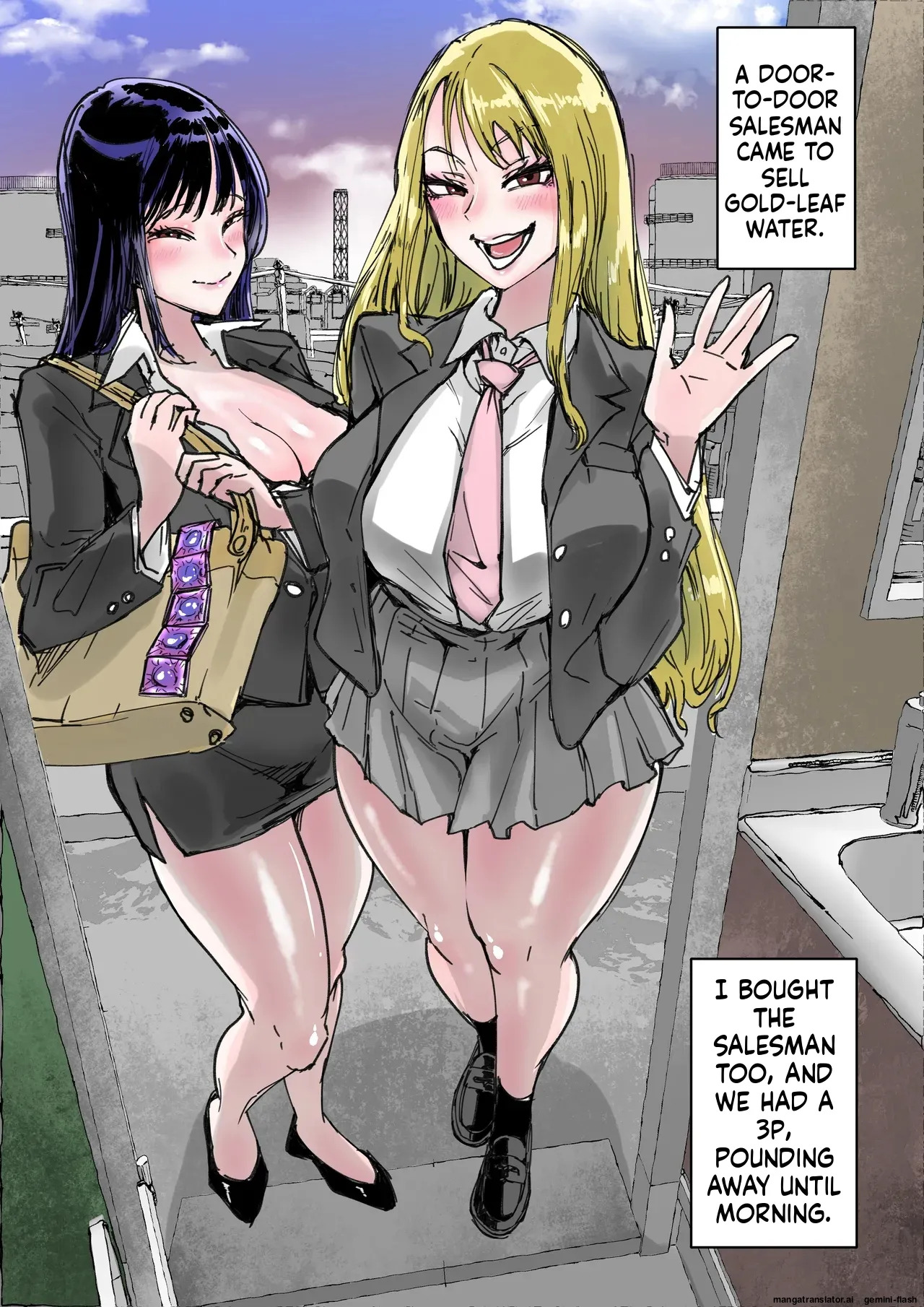 [Amagyappa (Amane-san)] Sales JK Doutei ga Geneki Joshikousei o Katte Asa made Nama Pakohame Houdai [English AI] - Page 65